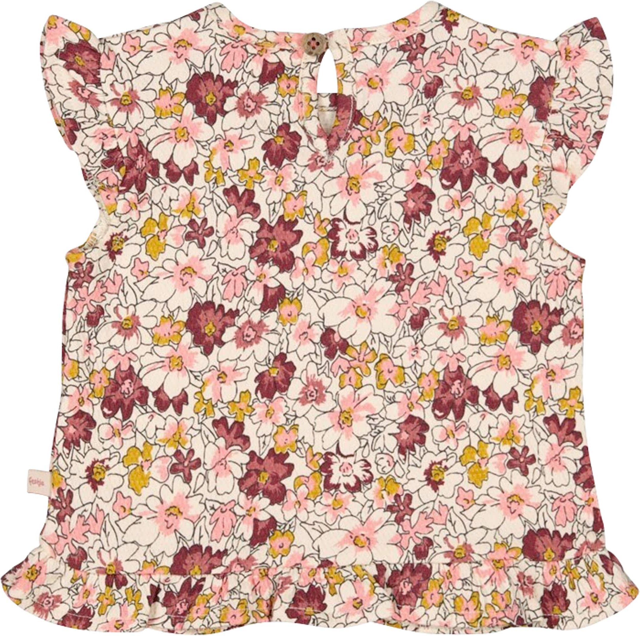 Feetje Krepp-T-Shirt Blumen Volant