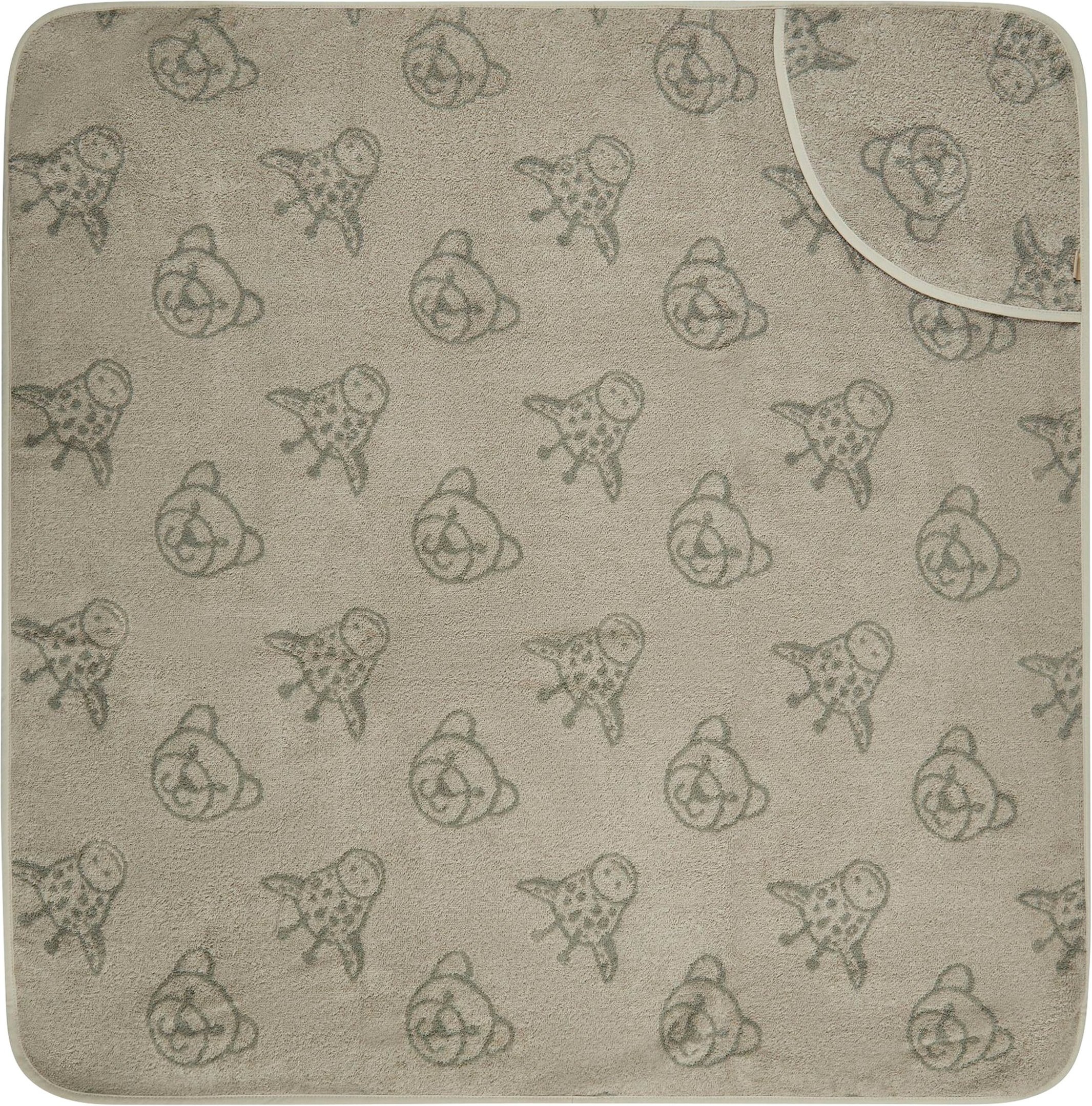 Sterntaler Kapuzenbadetuch 100x100 cm grau