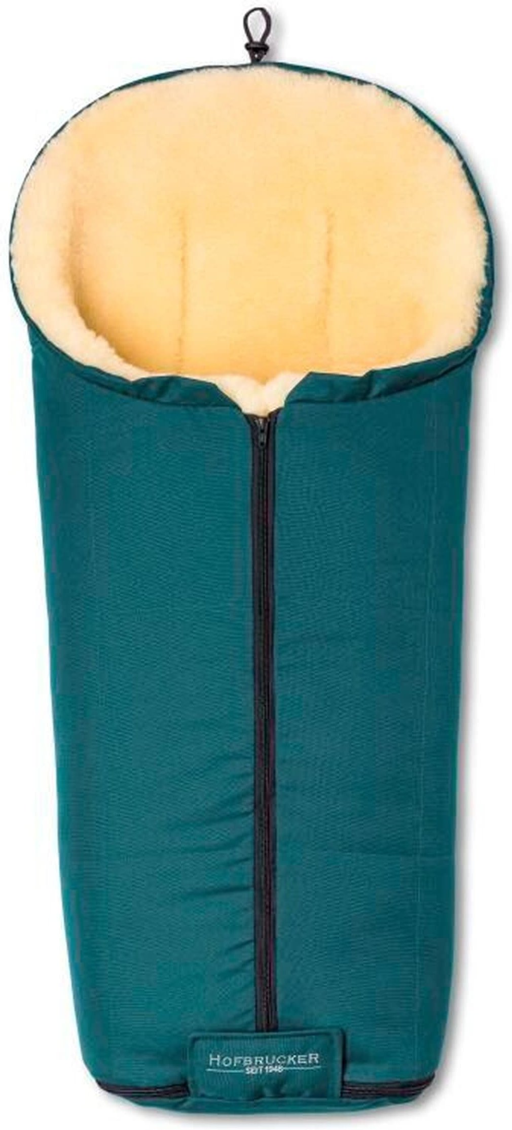 Hofbrucker Kinderwagen Lammfell-Fußsack Iglu tuerkis