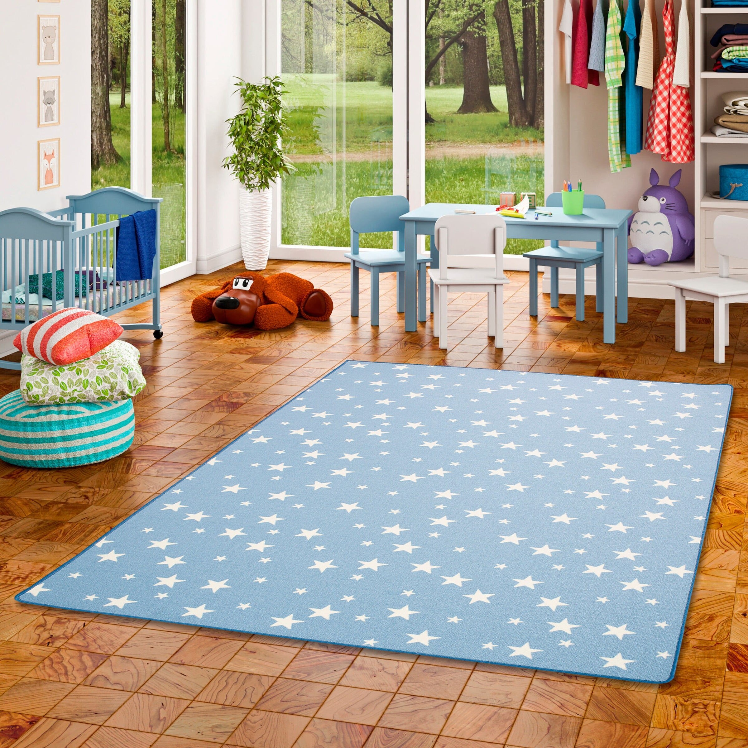 Snapstyle Kinder Spiel Teppich Sterne