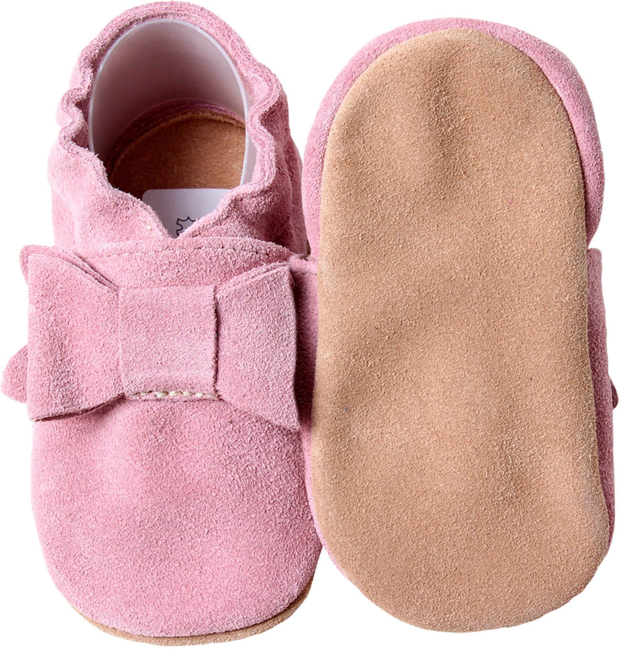 Hobea-Germany Krabbelschuhe Schleife altrosa
