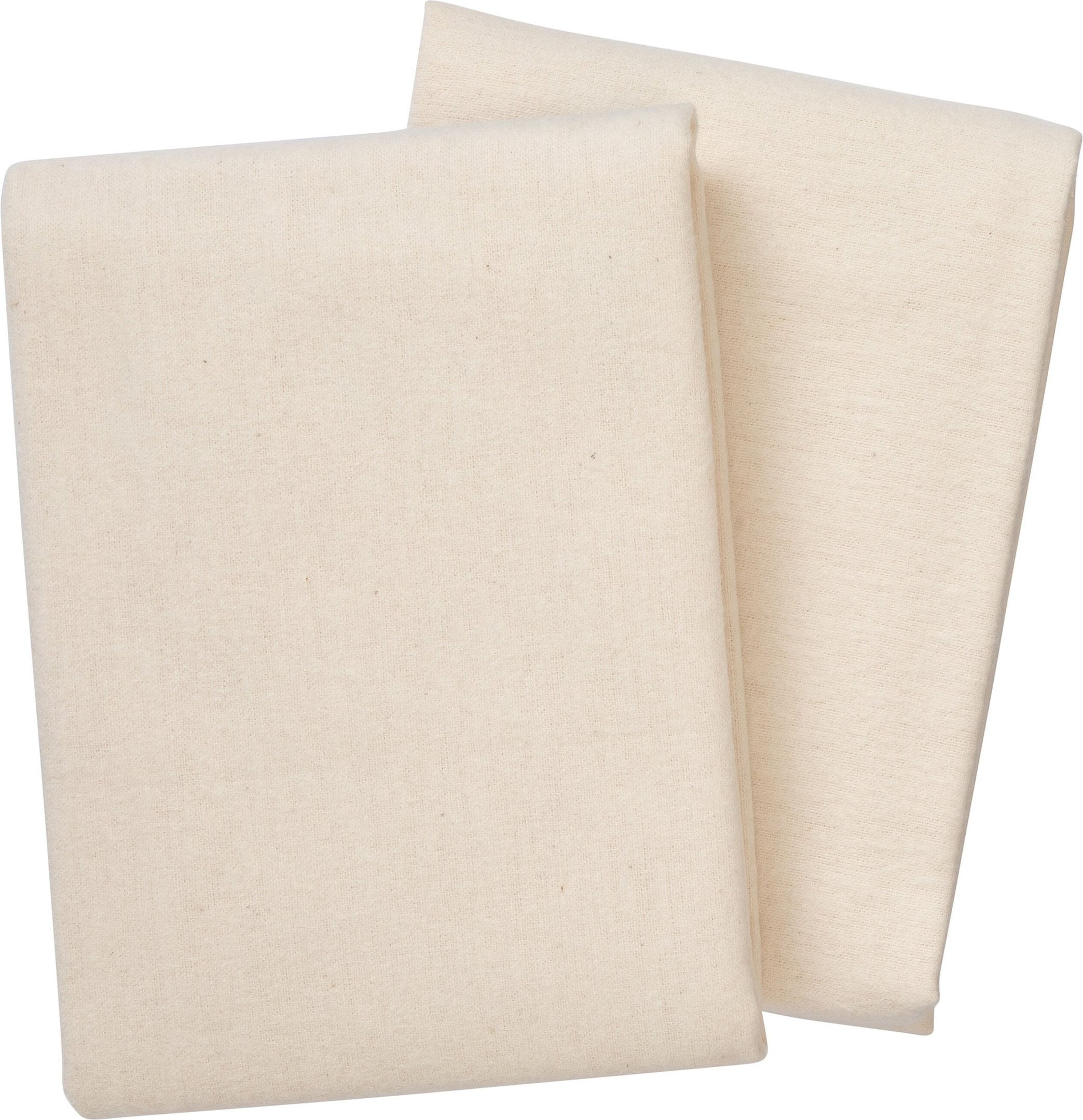 Bornino Lieblinge 2er-Pack Moltontücher 80x80 cm ungebleicht