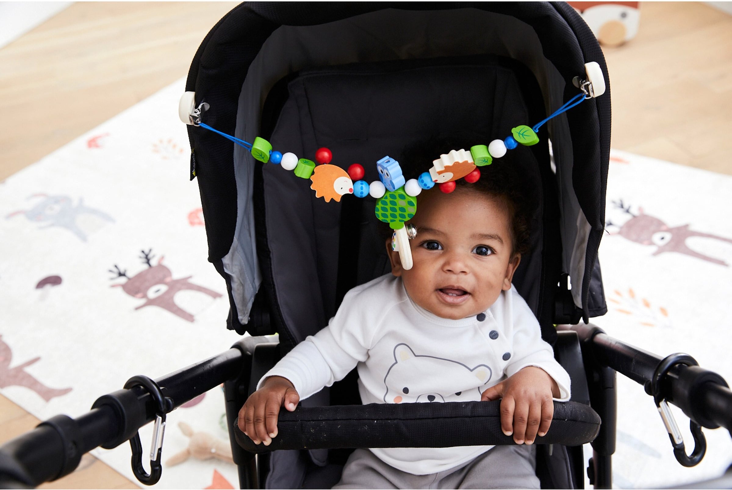 Solini Kinderwagenkette Igel und Eule