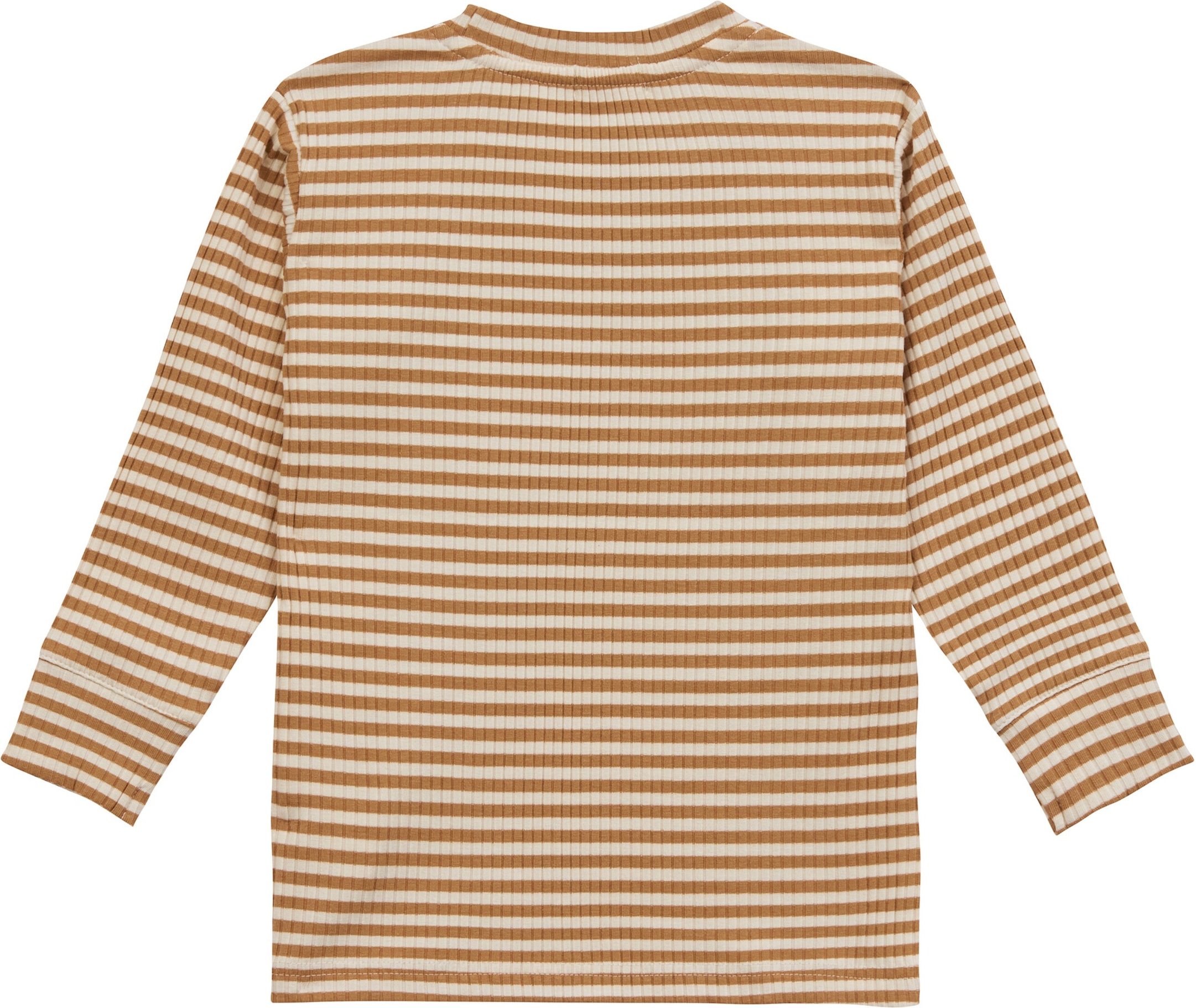 Lässig Shirt langarm Rippqualität Ringel Birne Little Gang