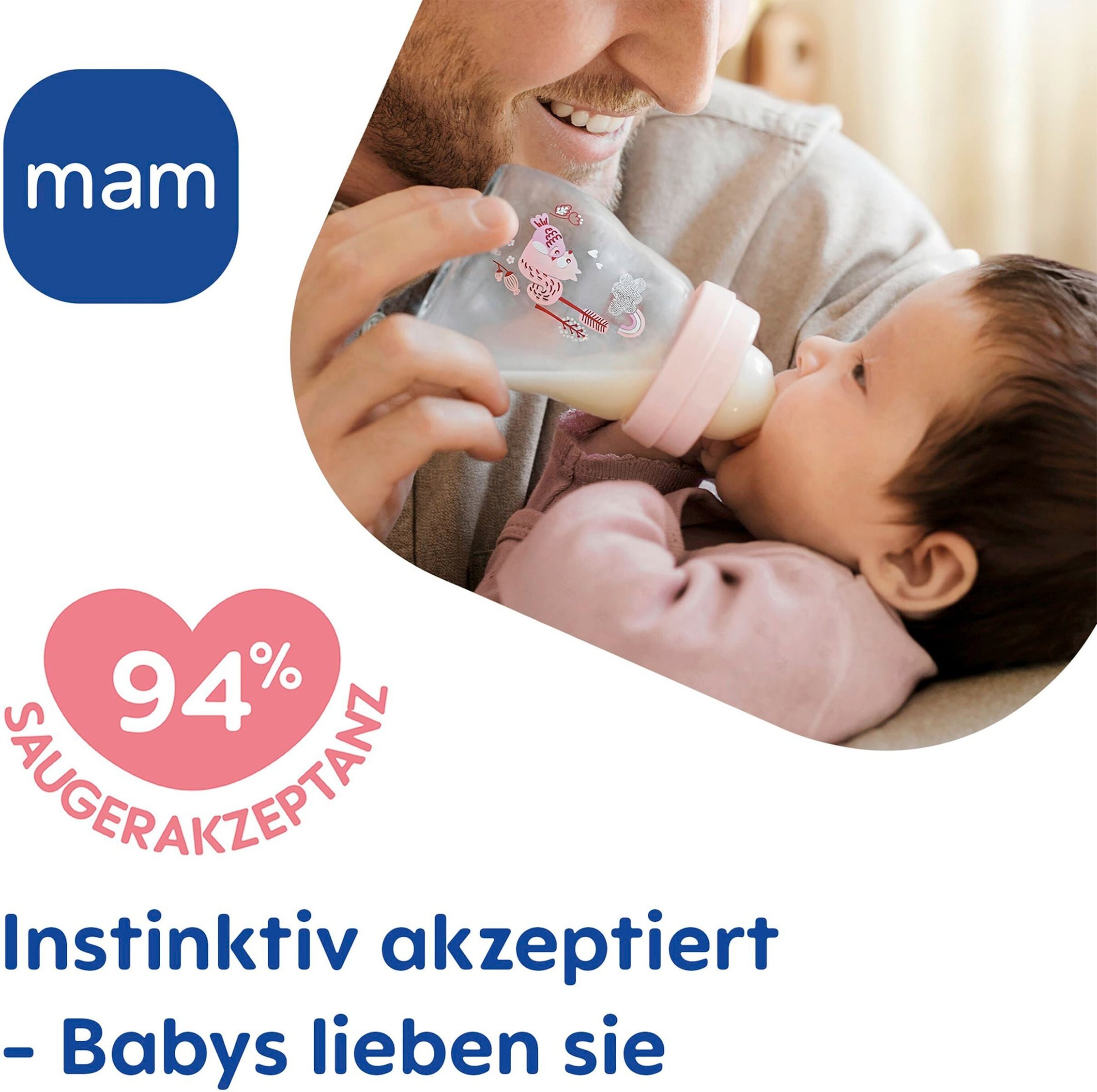 Mam 4-tlg. Feel Good Flaschen Set, Glas, ab 0M