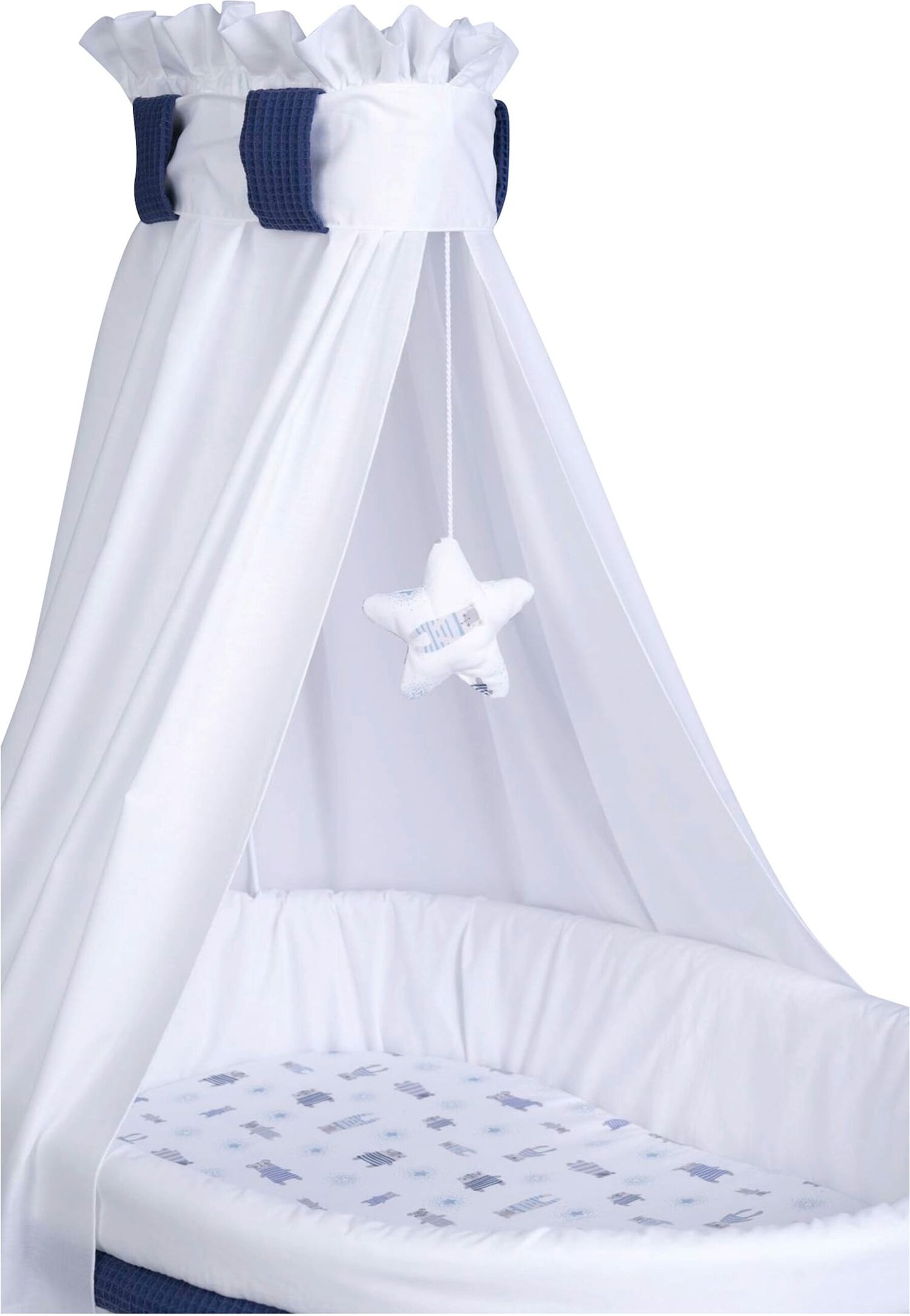 Mionido Stubenwagen Maxi mit Bettwäsche