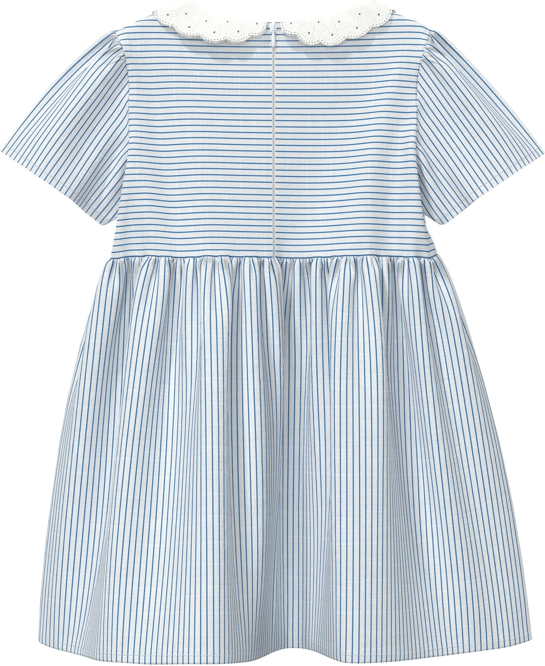 S.Oliver Webkleid mit Kragen Ringel