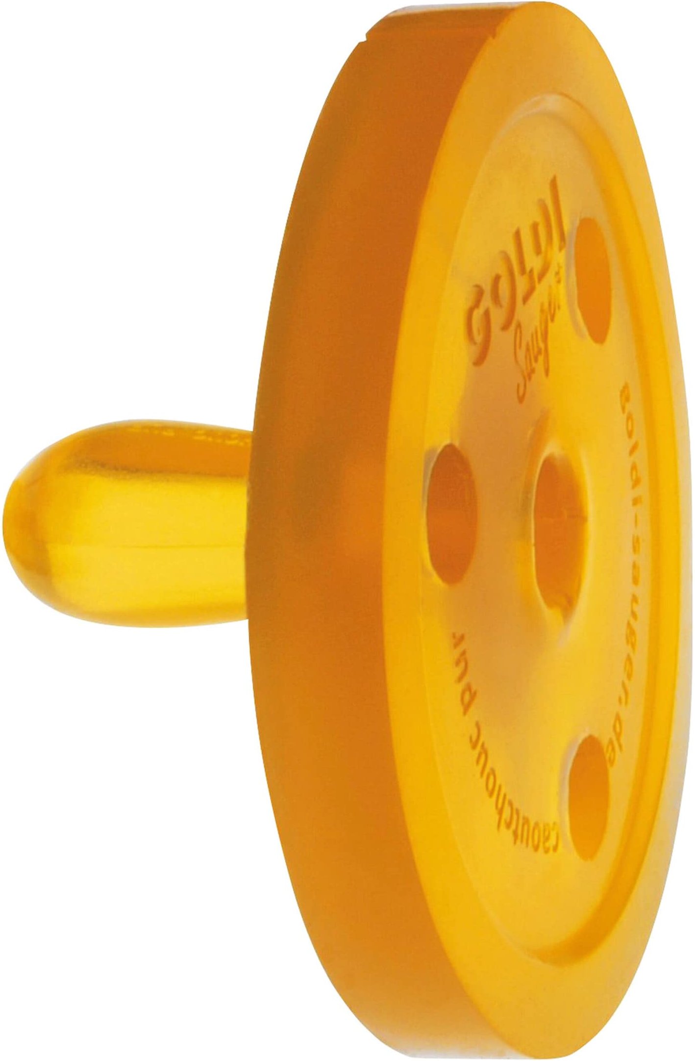 Goldi Schnuller Naturform oval XS, 0M aus Naturkautschuk