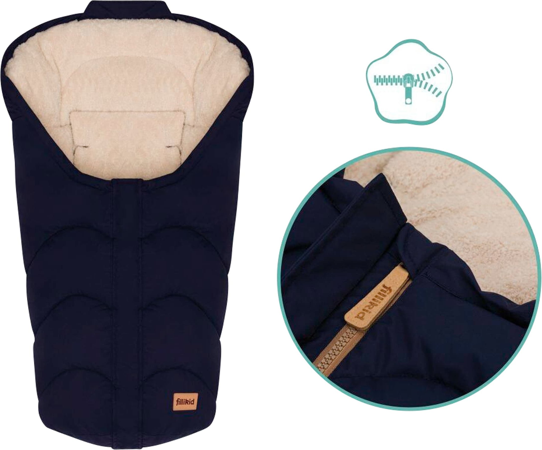 Fillikid Winterfußsack Torre blau