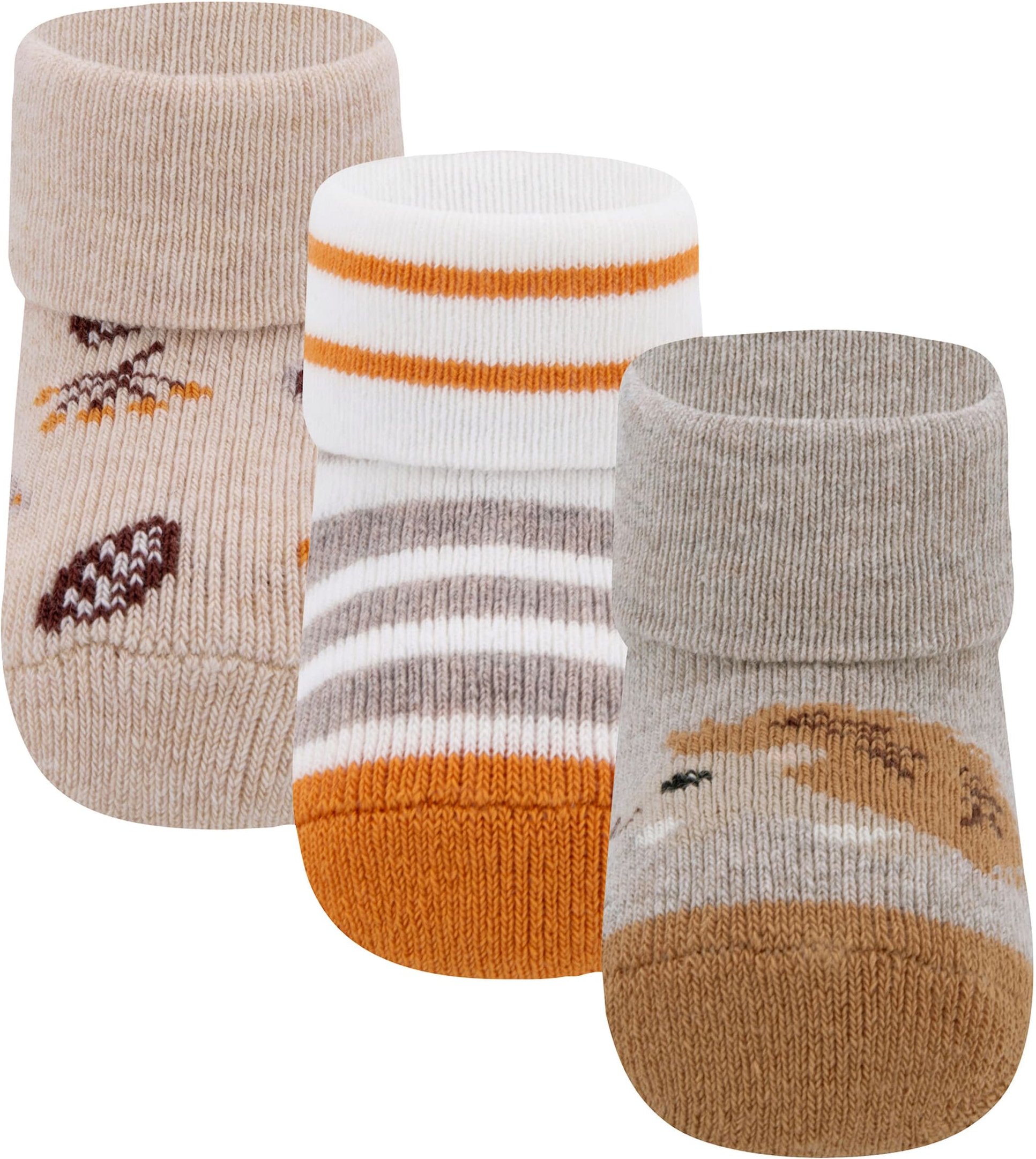 Ewers 3er-Pack Erstlingssocken Igel
