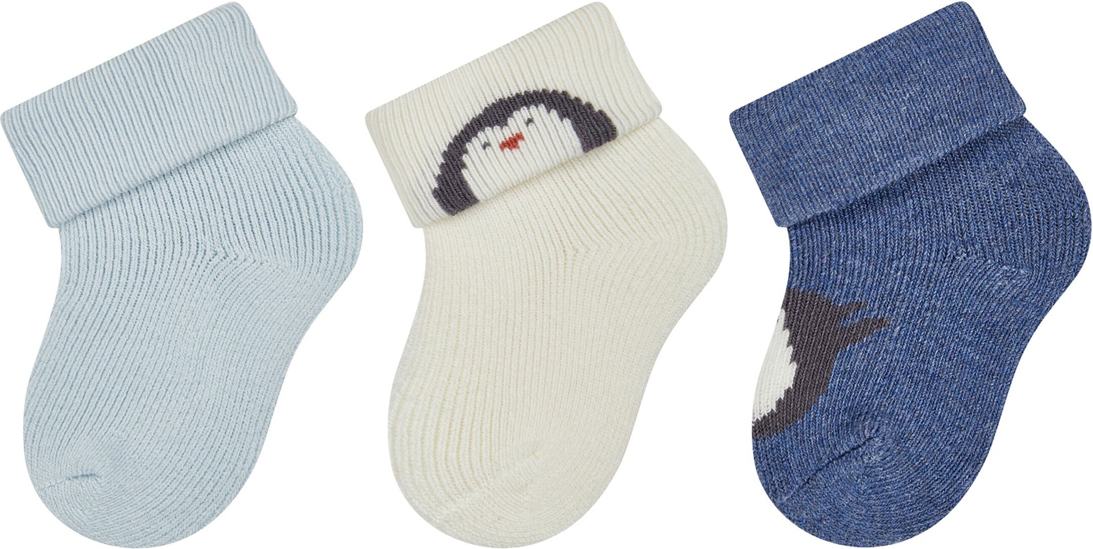 Sterntaler 3er-Pack Erstlingssocken Pinguin
