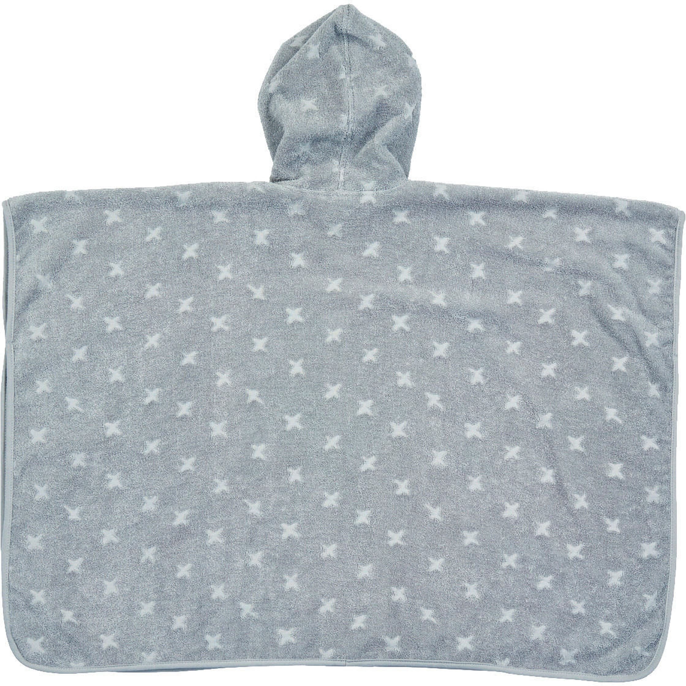 Müsli Frottee-Poncho blau G2