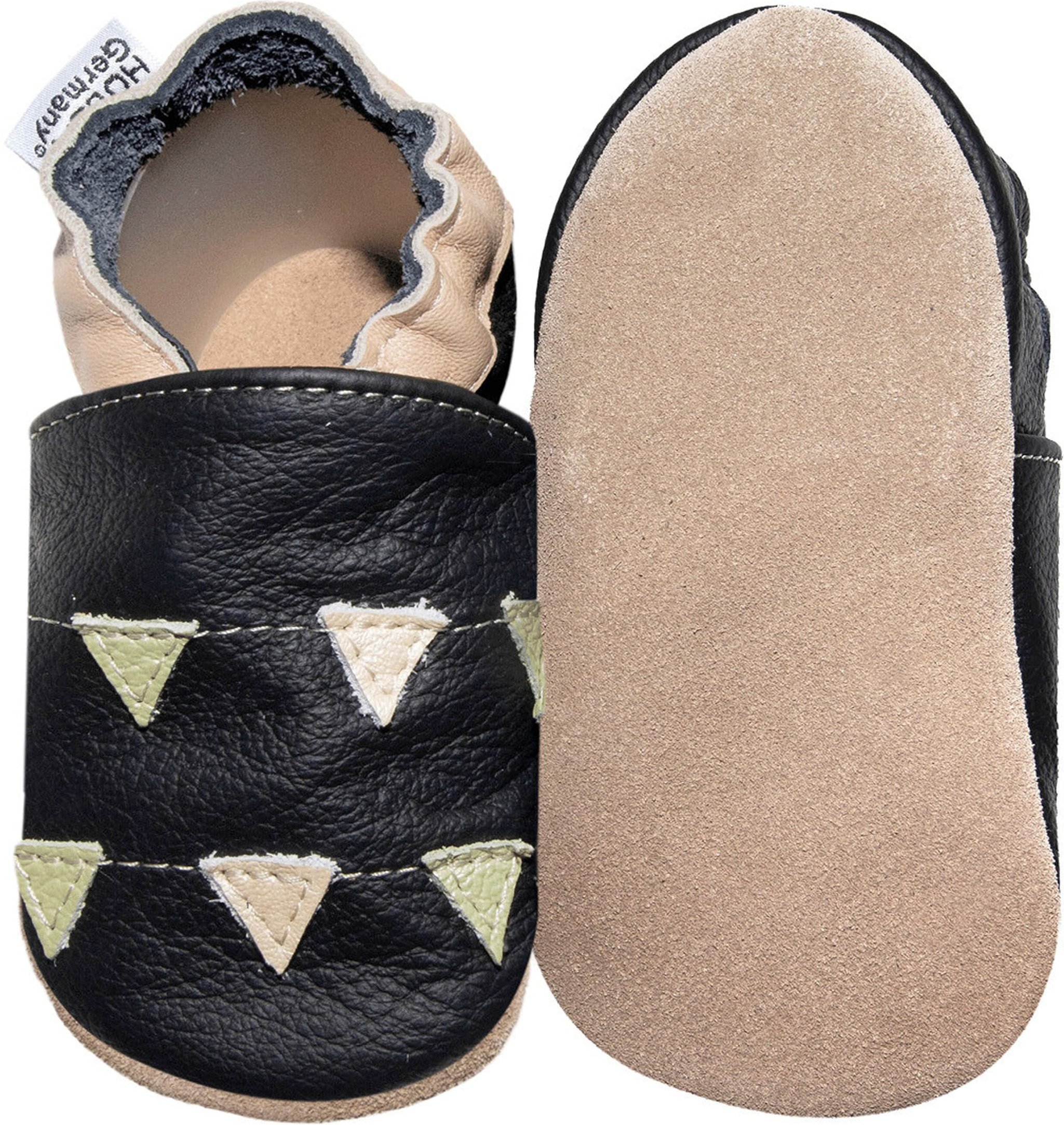 Hobea-Germany Krabbelschuhe Girlanden schwarz