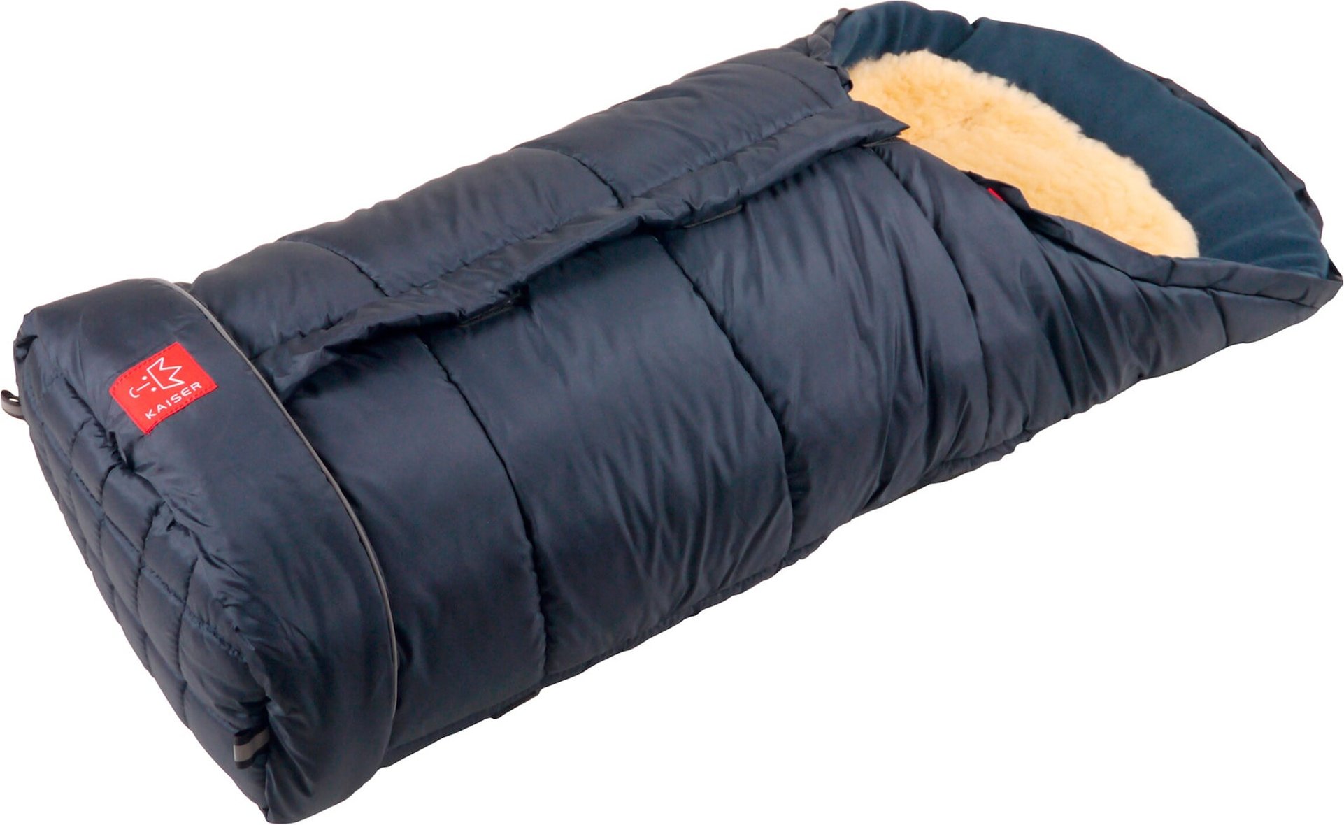 Kaiser Thermo-Fußsack Sheepy mit Lammfelleinlage für Kinderwagen, Buggy blau