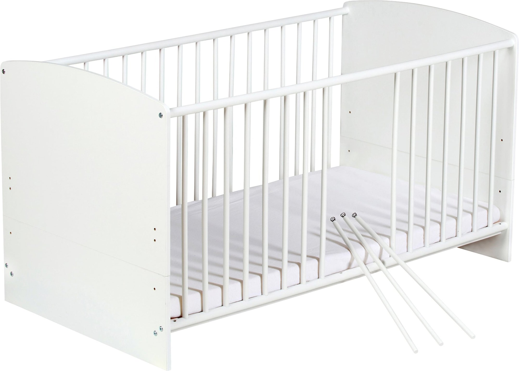 Schardt Babybett mit Ausstattung Classic White 70x140 cm