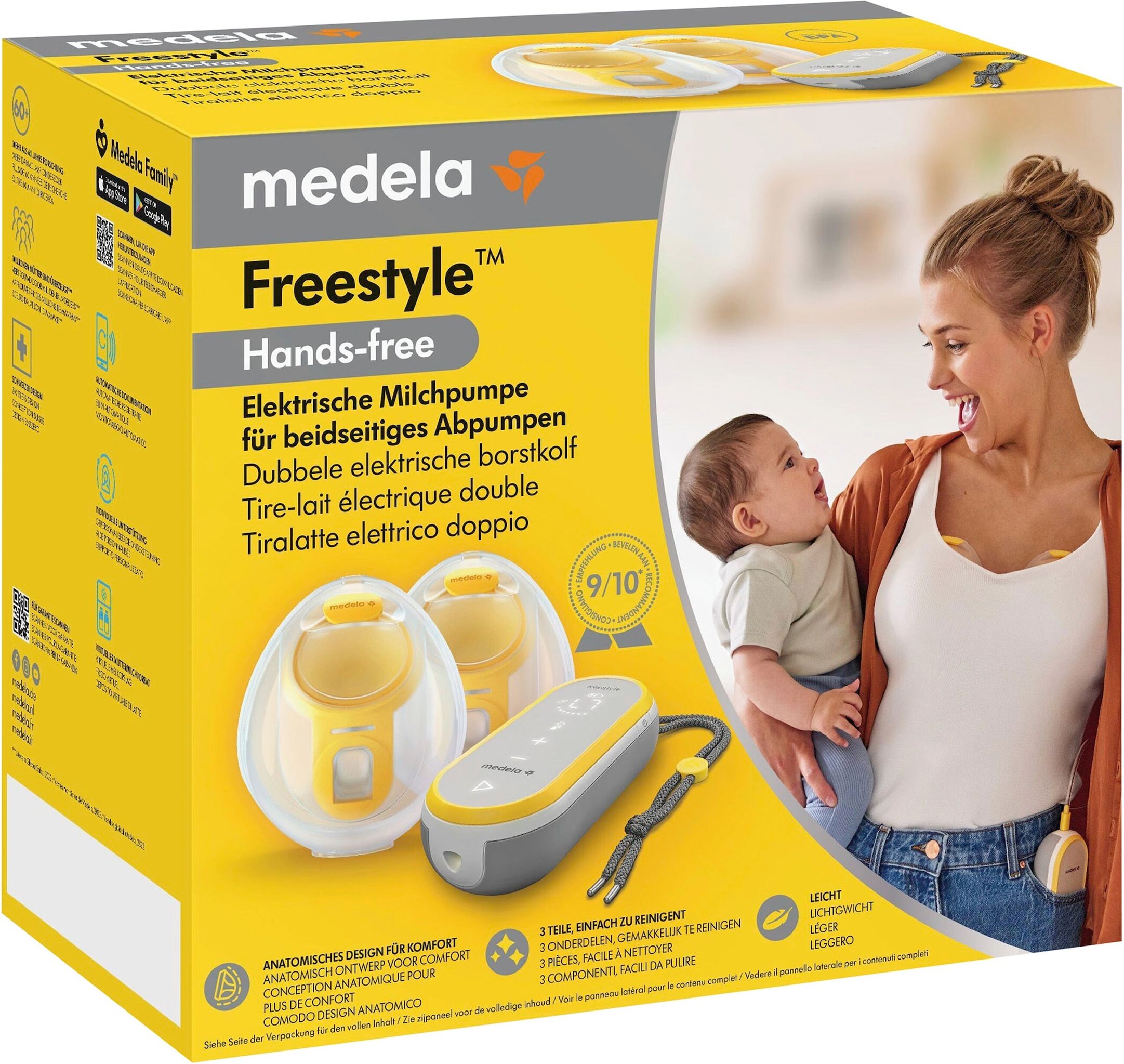 Medela Elektrische Doppelmilchpumpe Freestyle Hands Free