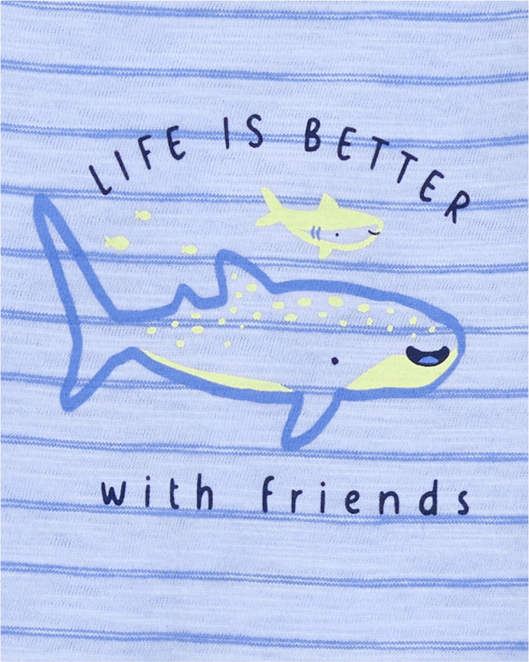 Carter's 3-tlg. Set Body kurzarm, Body ohne Arm und Joggighose Ringel Wale