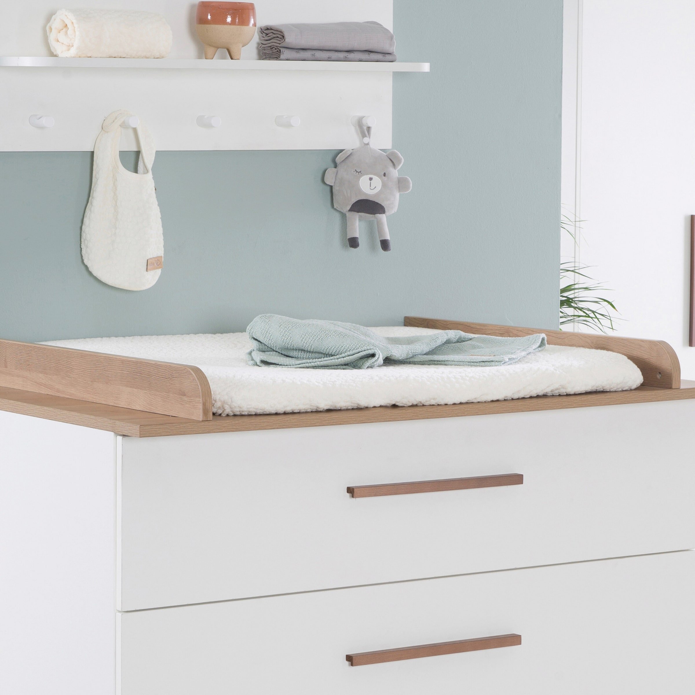 Roba Spannbezug für Wickelauflagen 75x85 cm 'Seashells' oyster