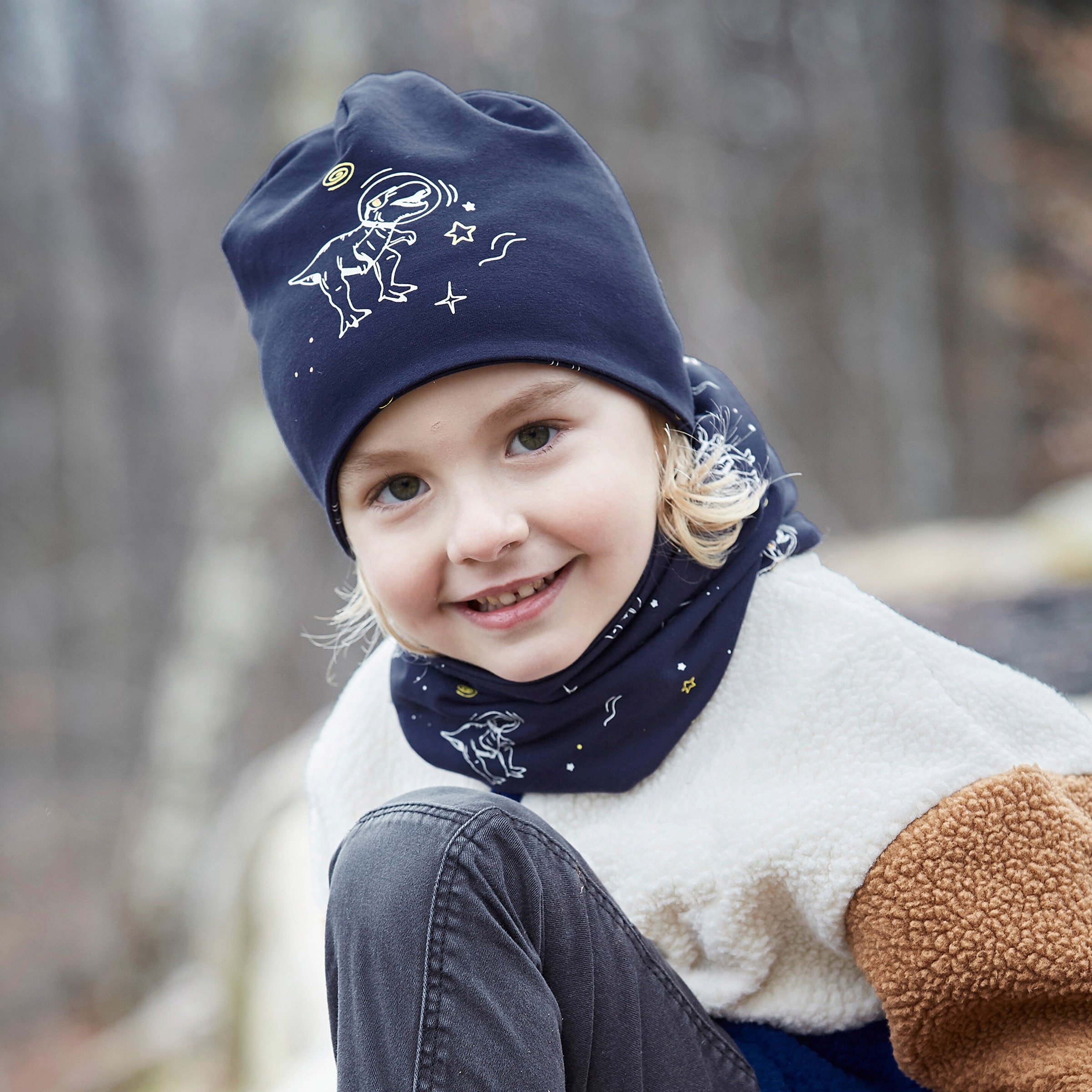 Maximo Wende-Beanie Dino