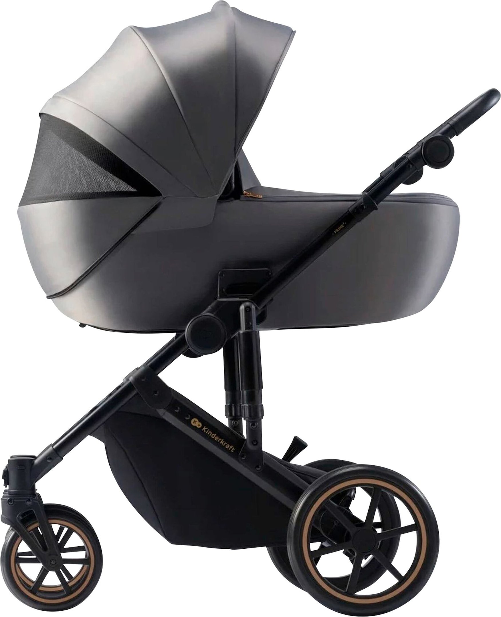 Kinderkraft Kombikinderwagen PRIME 2 inkl. Wickeltasche grau