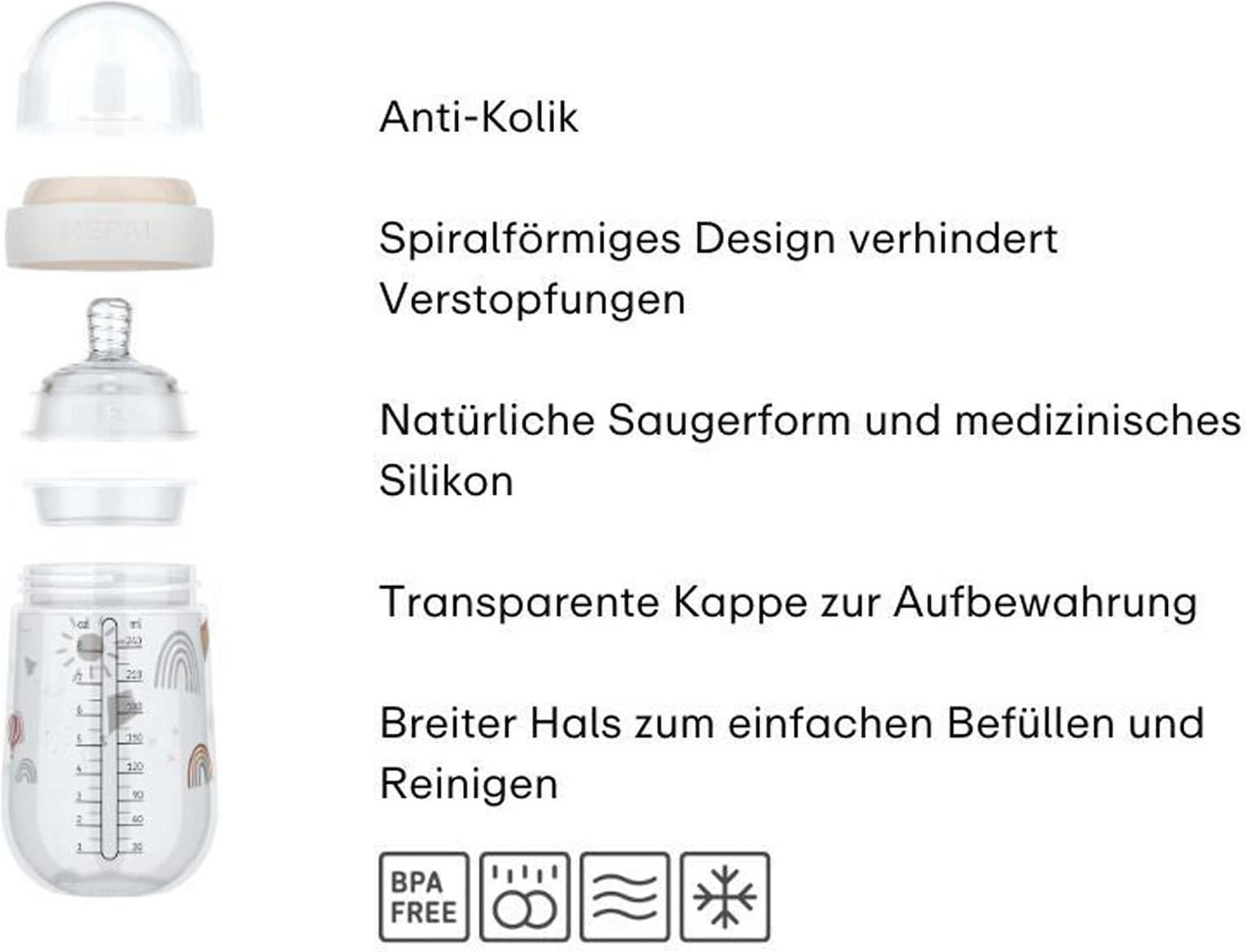 Mepal Mio Mepal X Little Dutch Babyflasche 165 ml