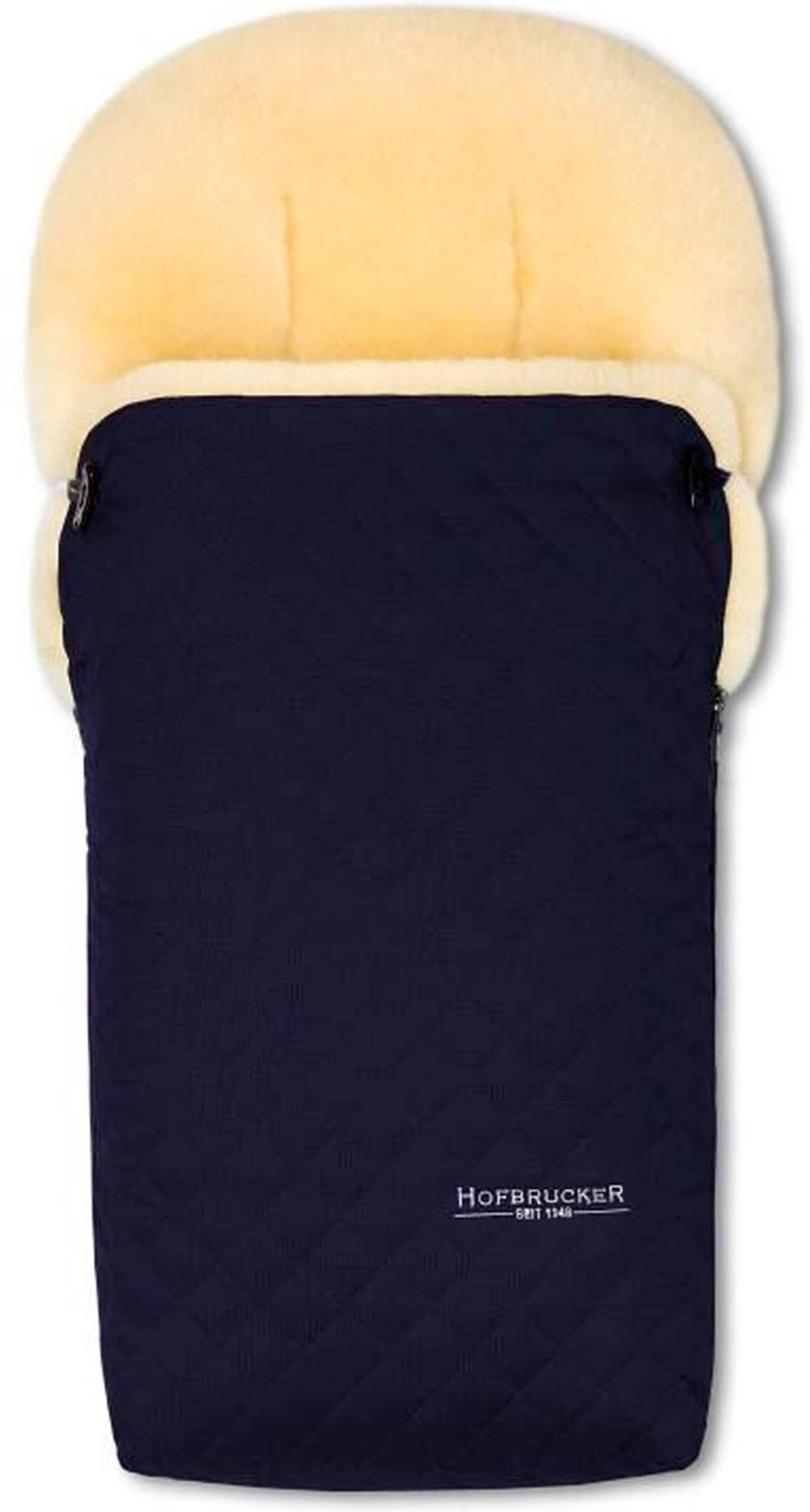 Hofbrucker Kinderwagen Lammfell-Fußsack Putzi Limited Edition blau