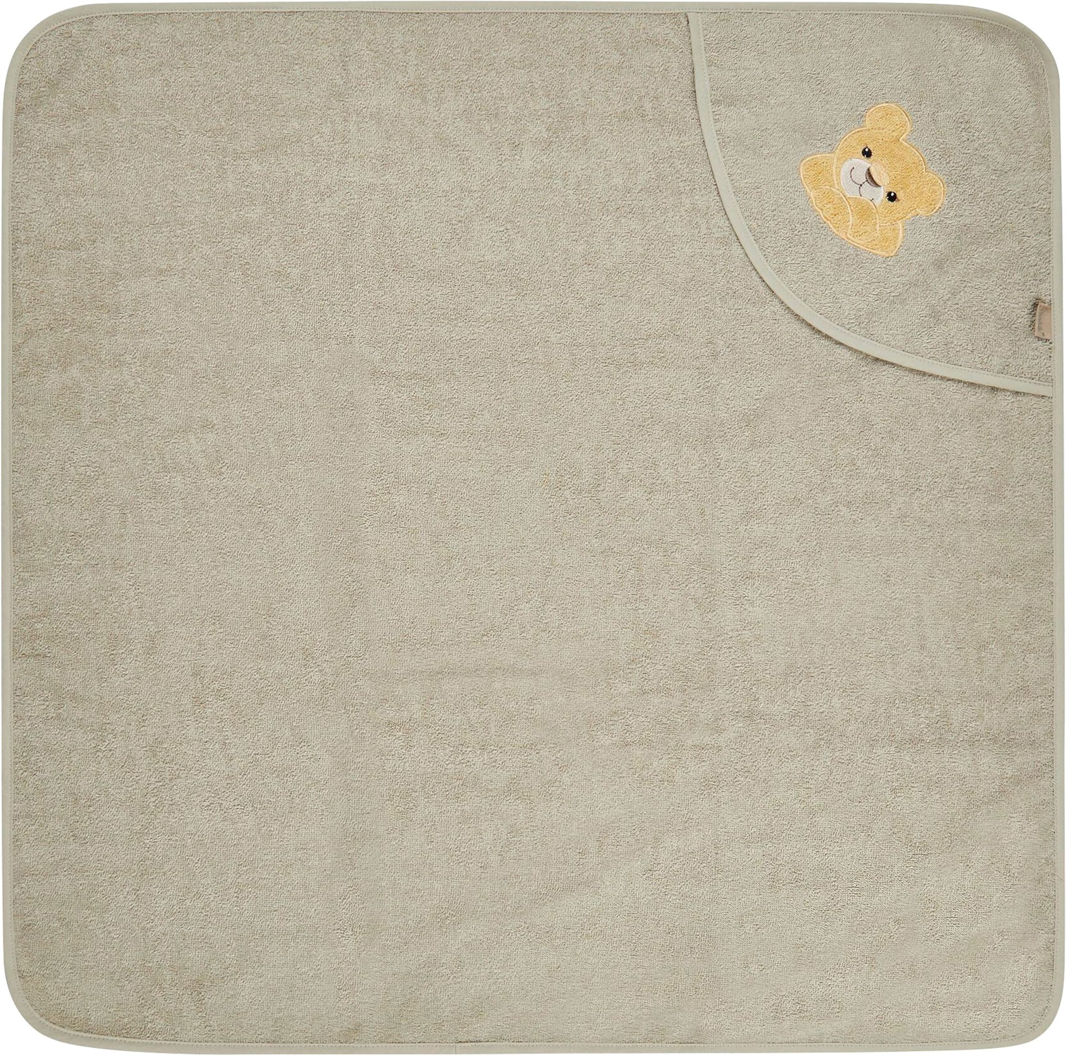 Sterntaler Kapuzenbadetuch 80x80 cm grau