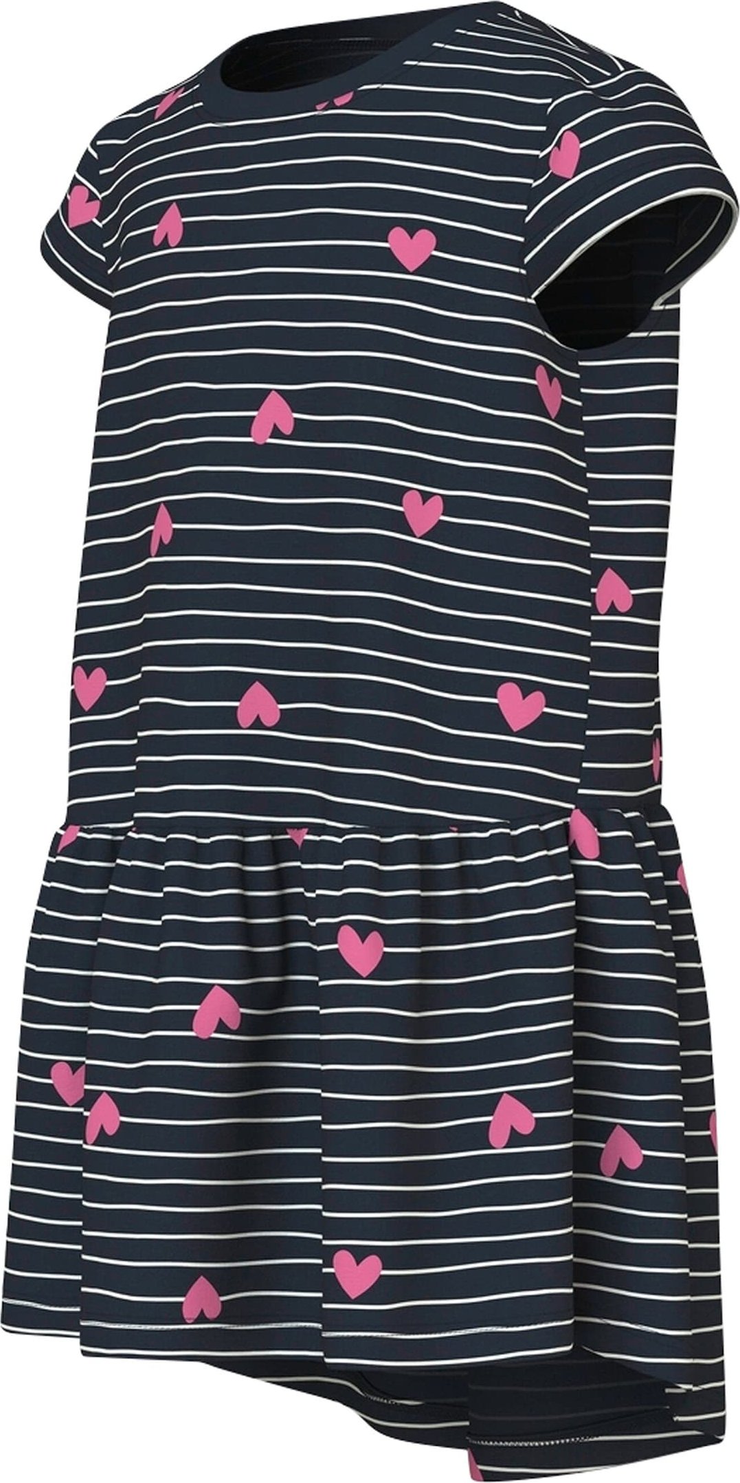 Name It Kleid kurzarm Ringel Herzen