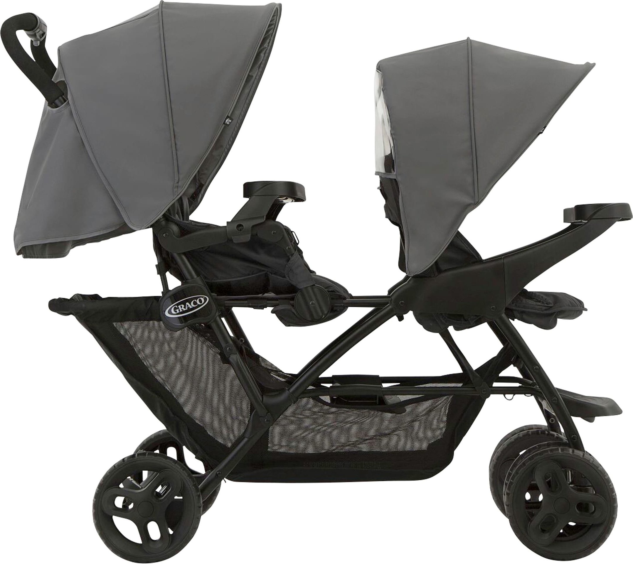 Graco Kinderwagen Geschwisterwagen Stadium Duo grau
