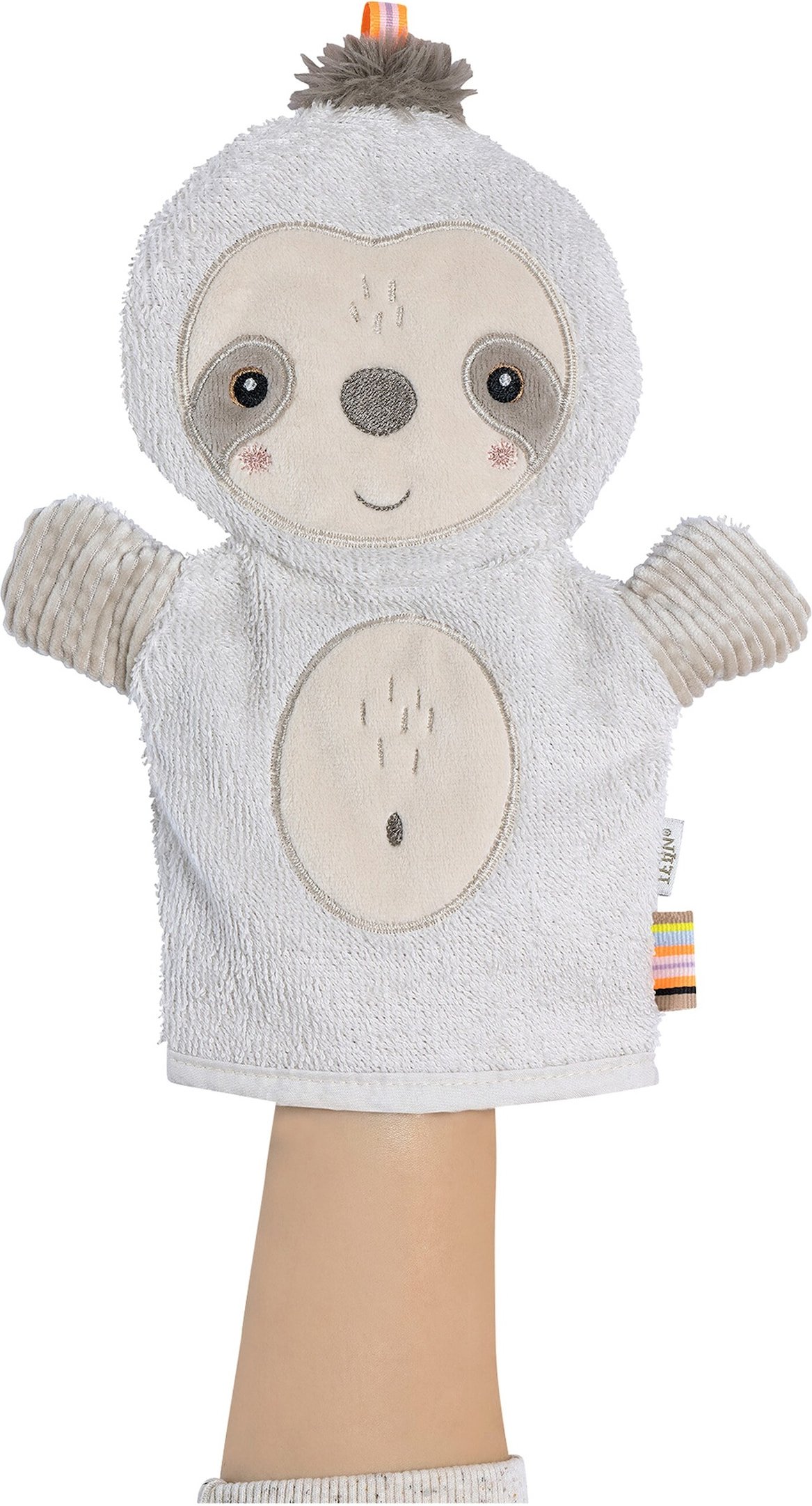 Fehn Waschhandschuh grau