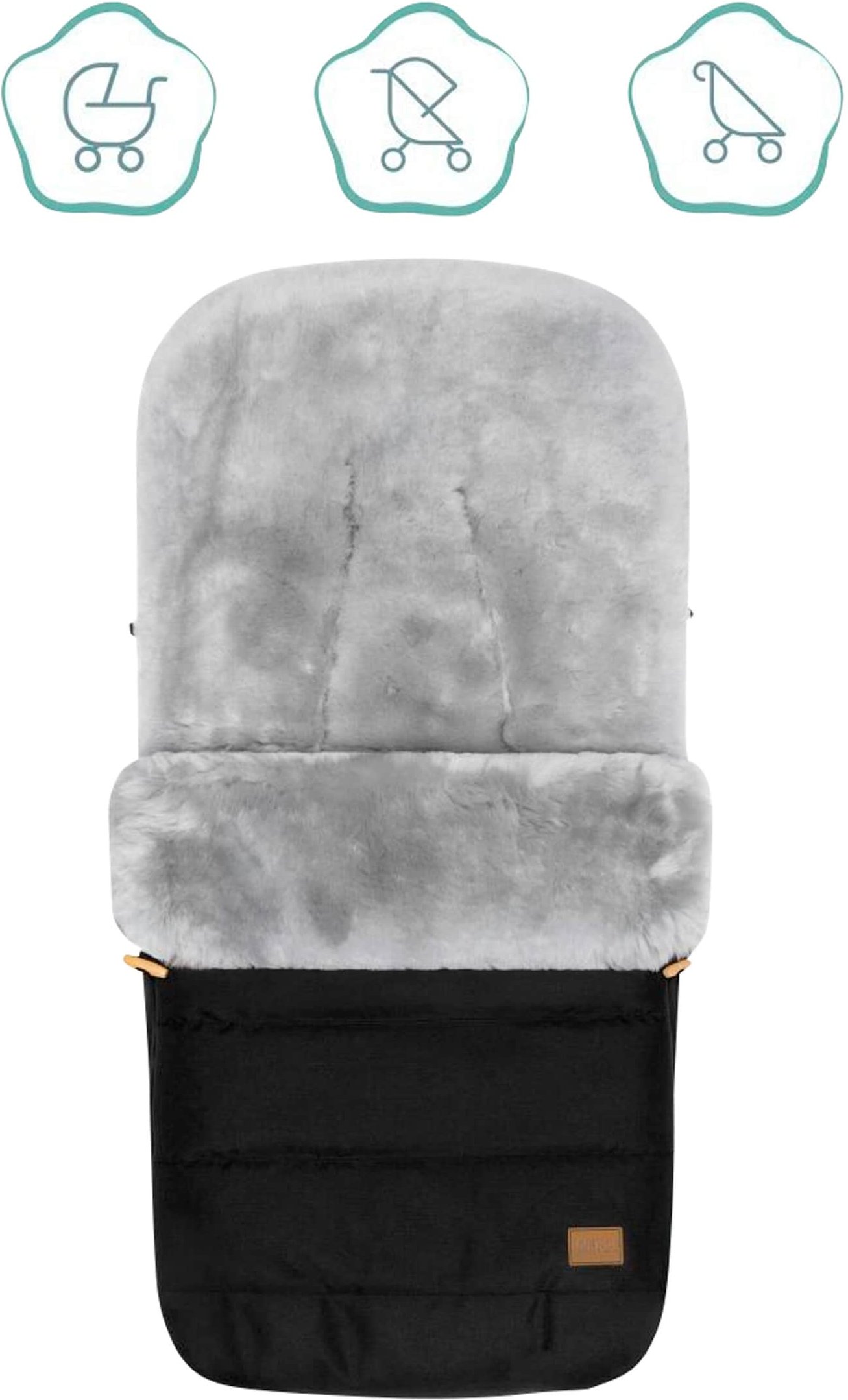 Fillikid Winterfußsack Bernina Alpina schwarz