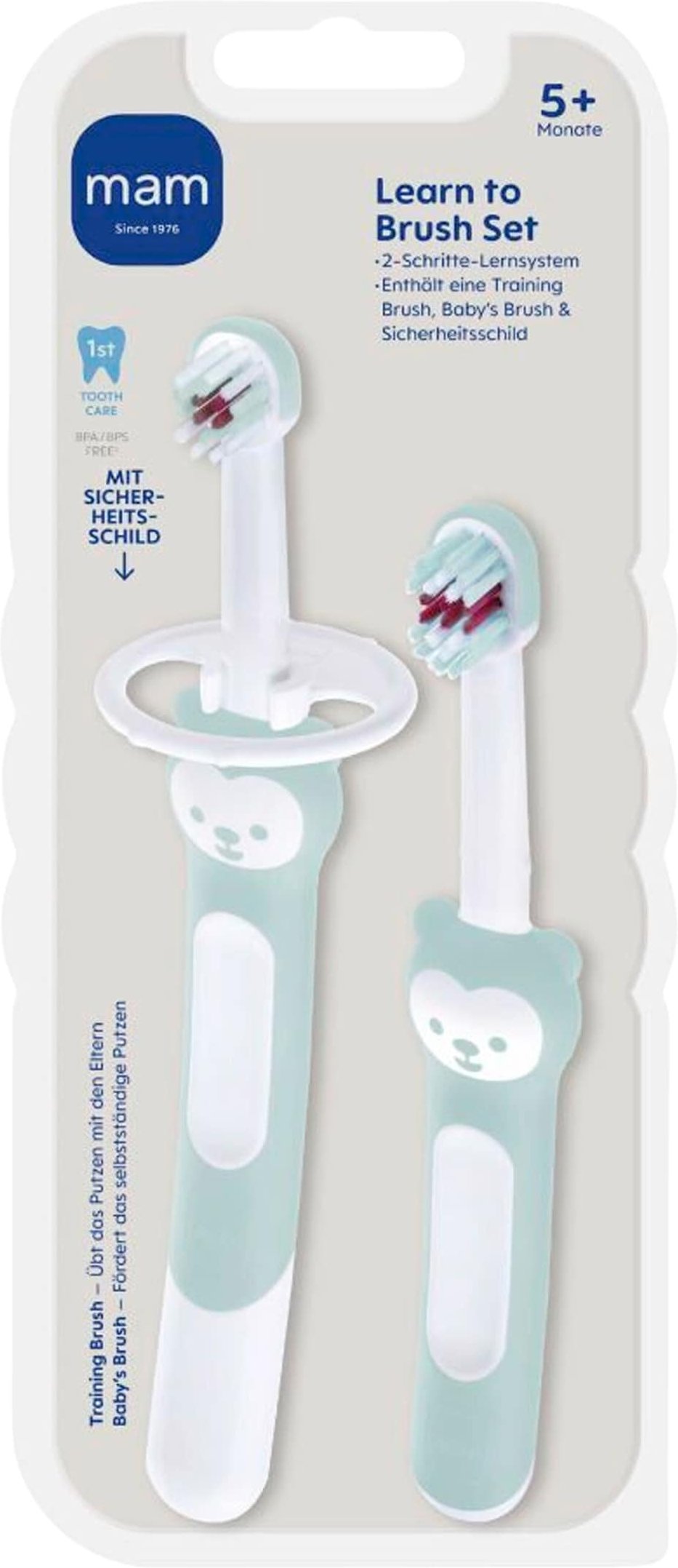 Mam 2-tlg. Baby-Zahnbürsten-Set Learn to Brush