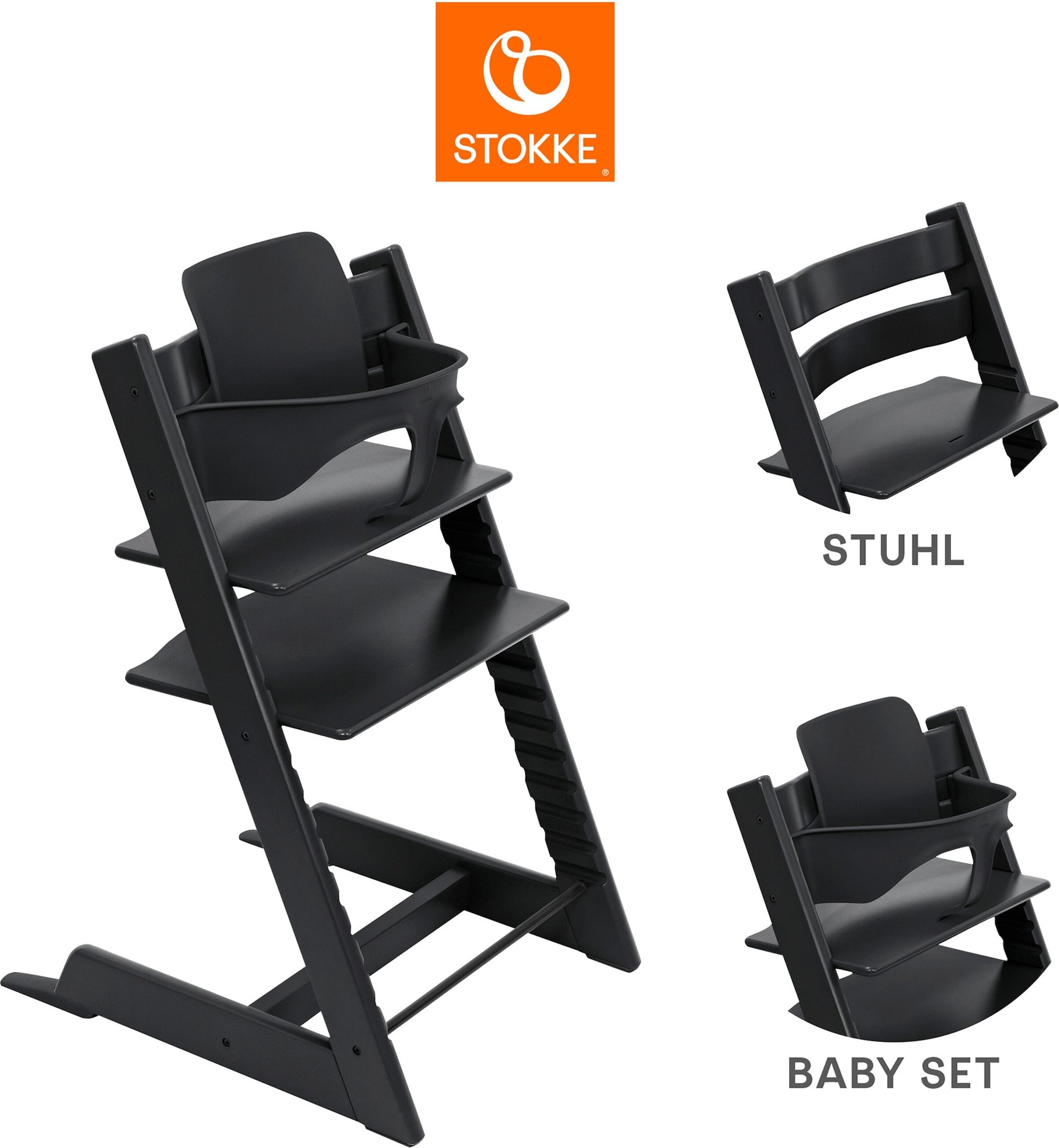 Stokke® Tripp Trapp® Bundle Treppenhochstuhl inkl. Babyset