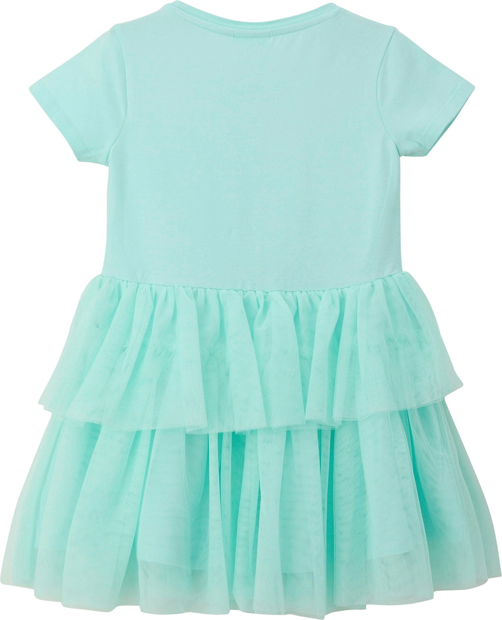 S.Oliver Tüllkleid kurzarm Flamingo