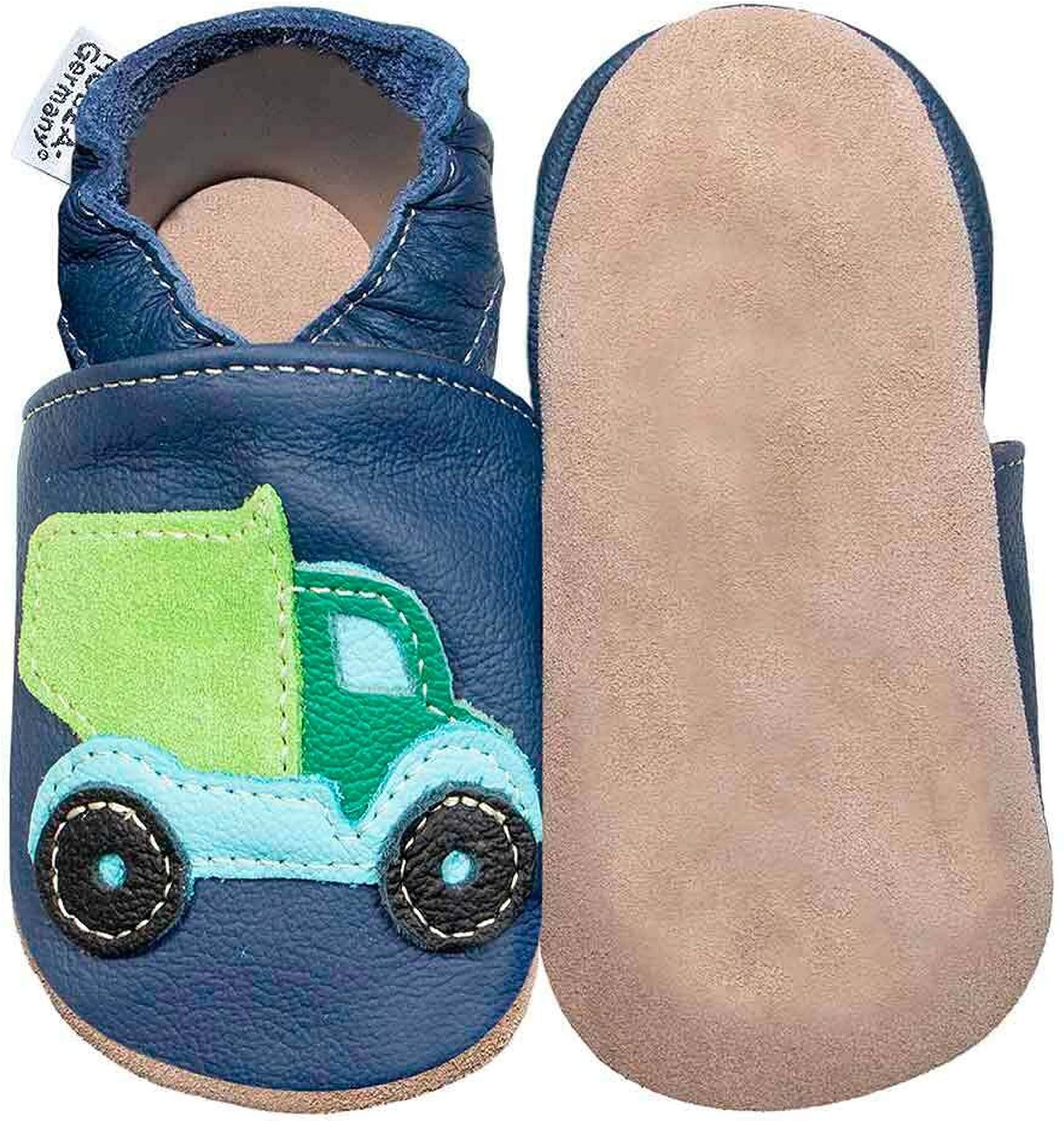 Hobea-Germany Krabbelschuhe LKW dunkelblau