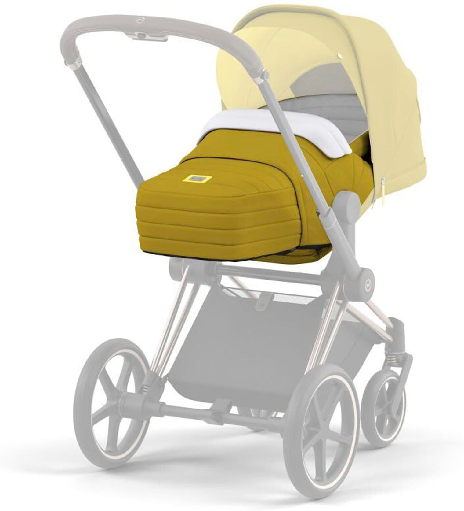 Cybex Kinderwagenaufsatz Lite Cot für Priam, ePriam und Mios gelb