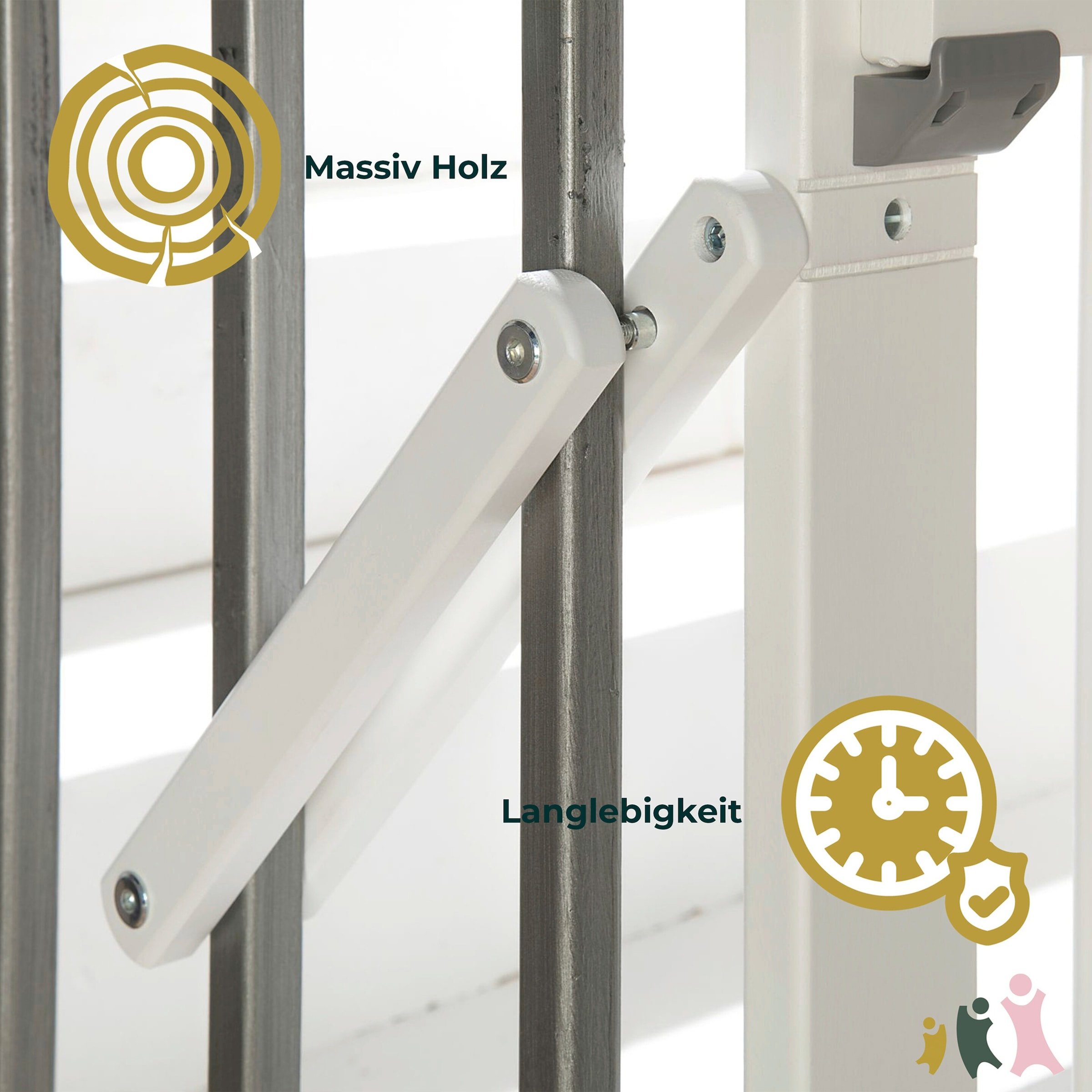 Geuther Treppenschutzgitter Plus 93-135 cm