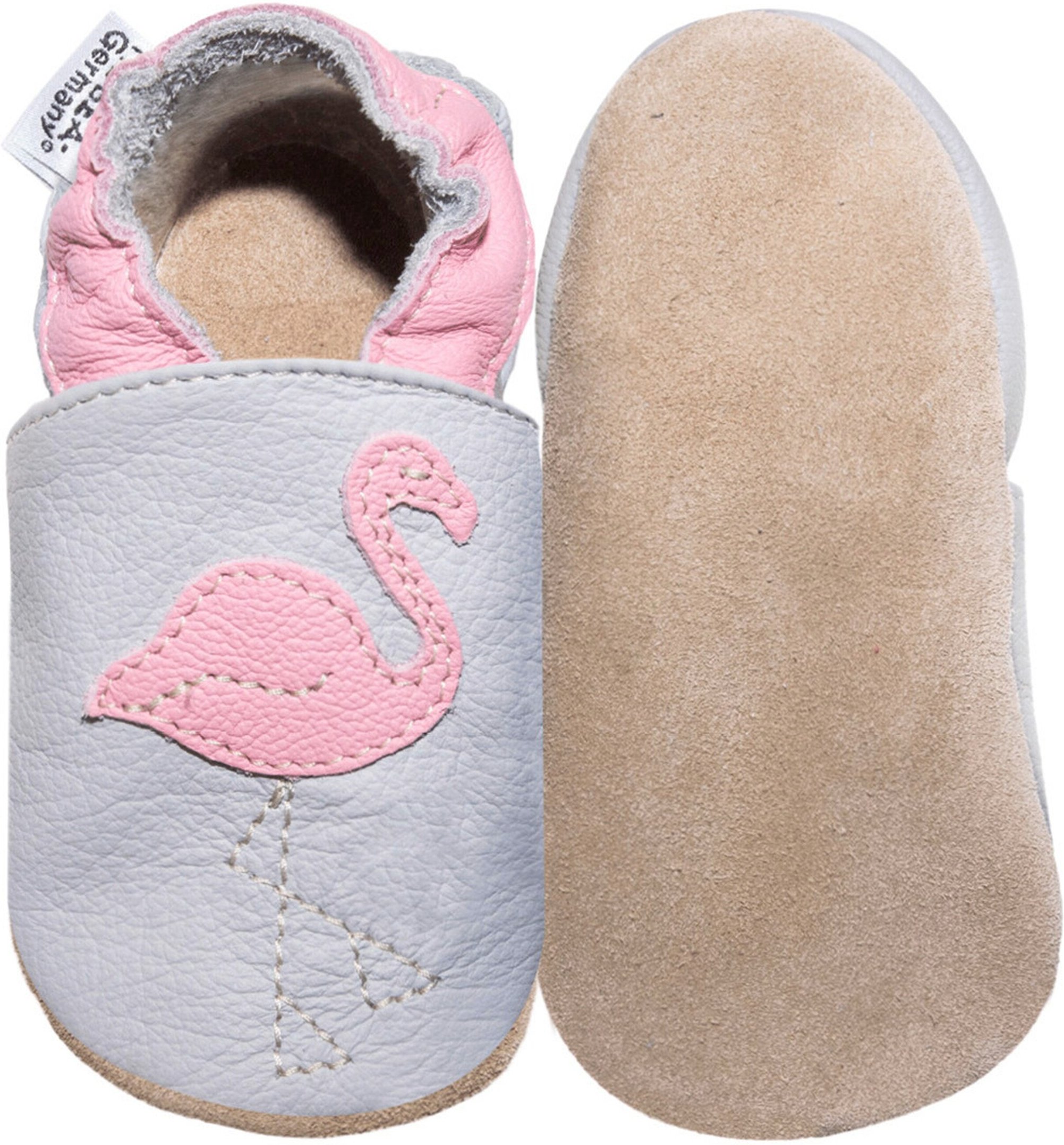 Hobea-Germany Krabbelschuhe Flamingo