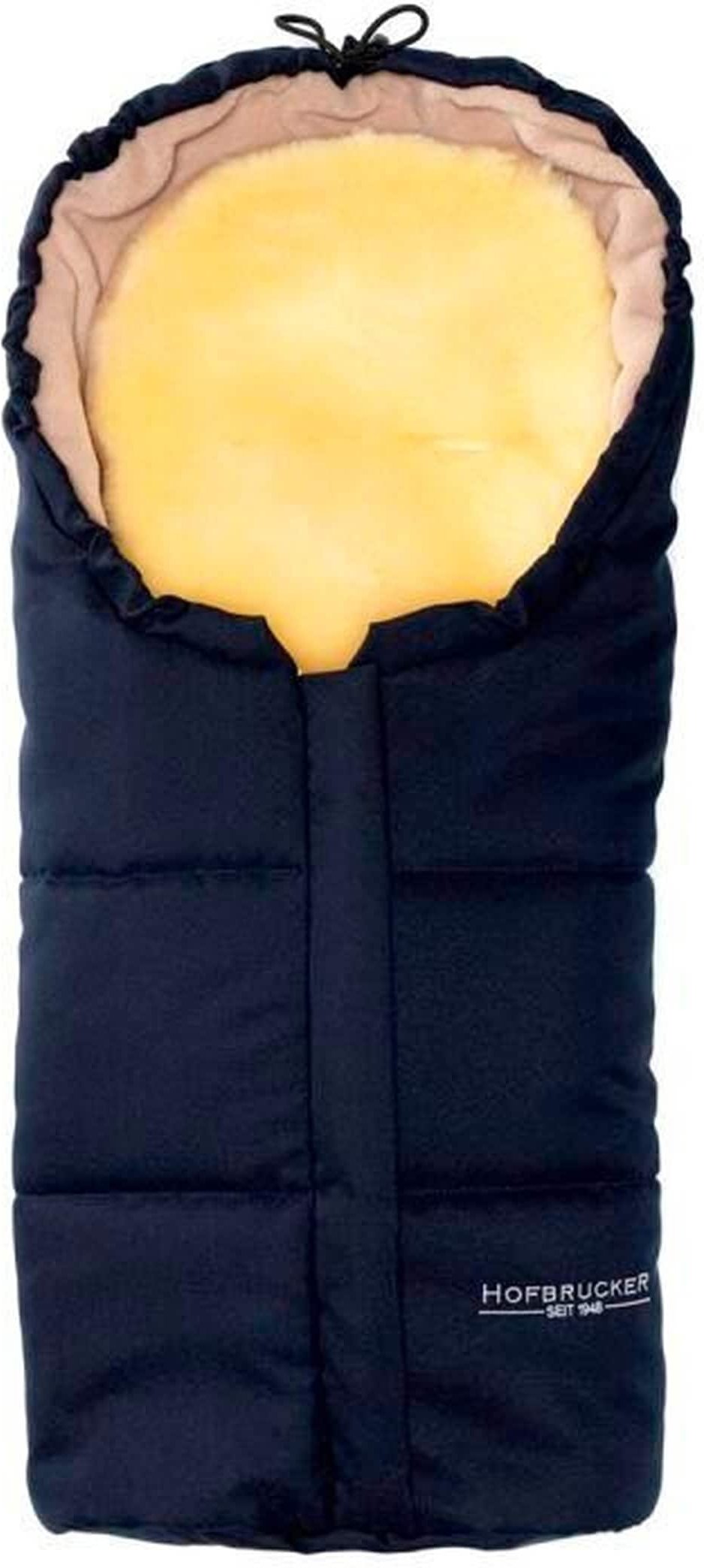 Thumbnail - Hofbrucker Lammfell-Fußsack - für die Babywanne Leni blau