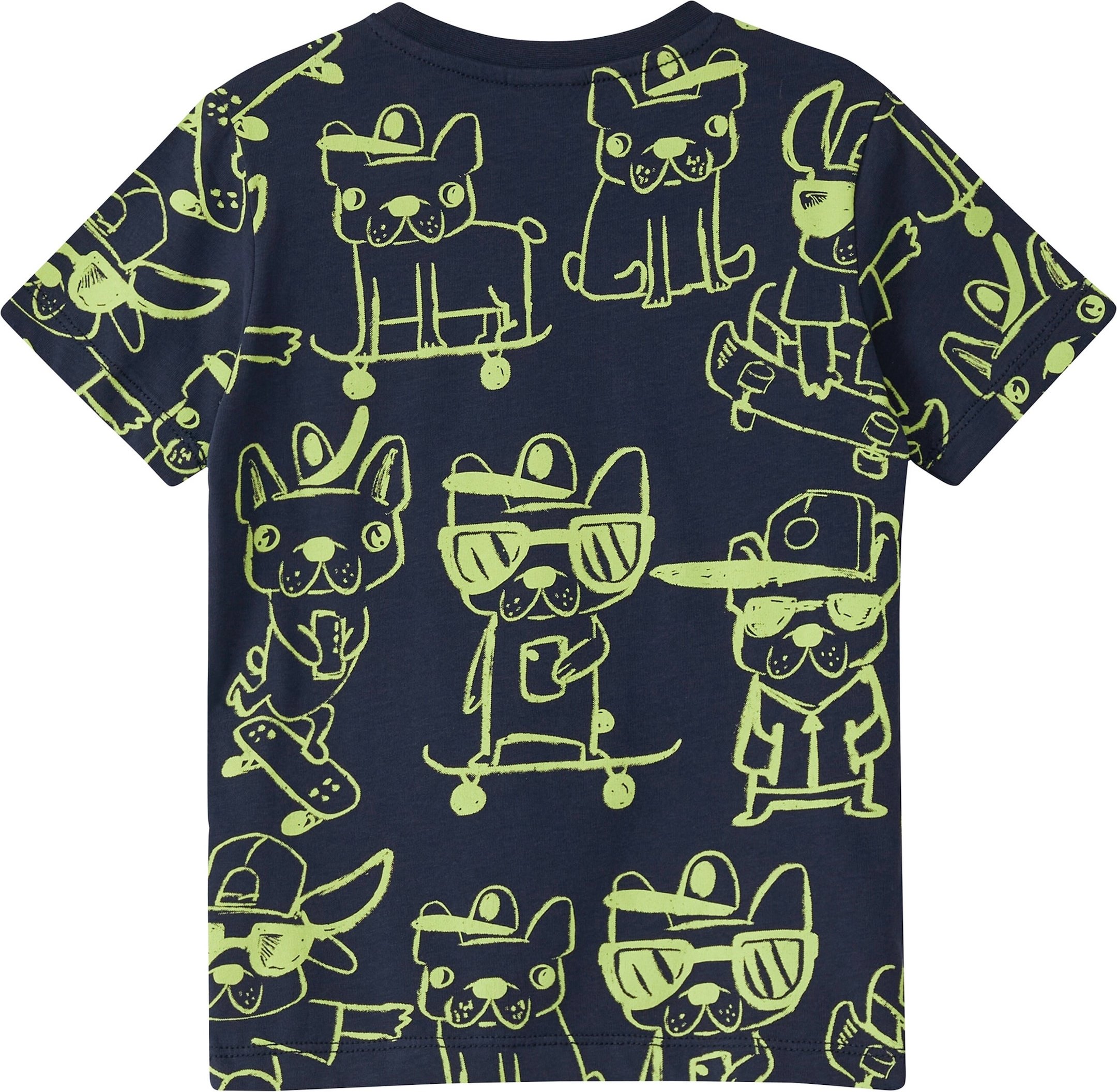 S.Oliver T-Shirt Hunde Skateboards