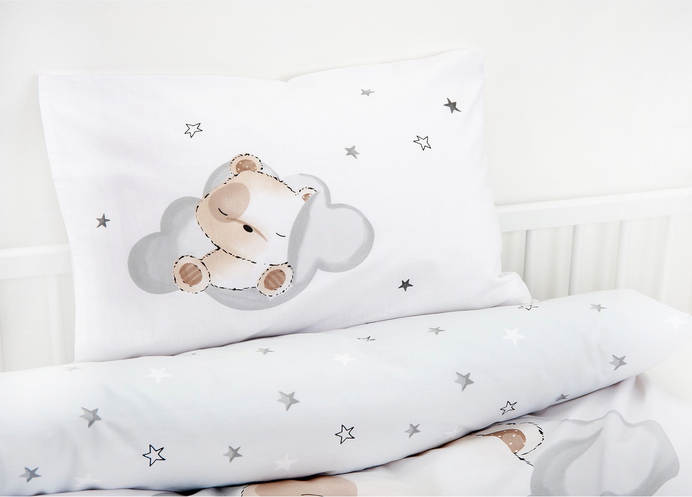 Baby Best Renforcé Wende-Bettwäsche Little Bear 40x60/ 100x135 cm