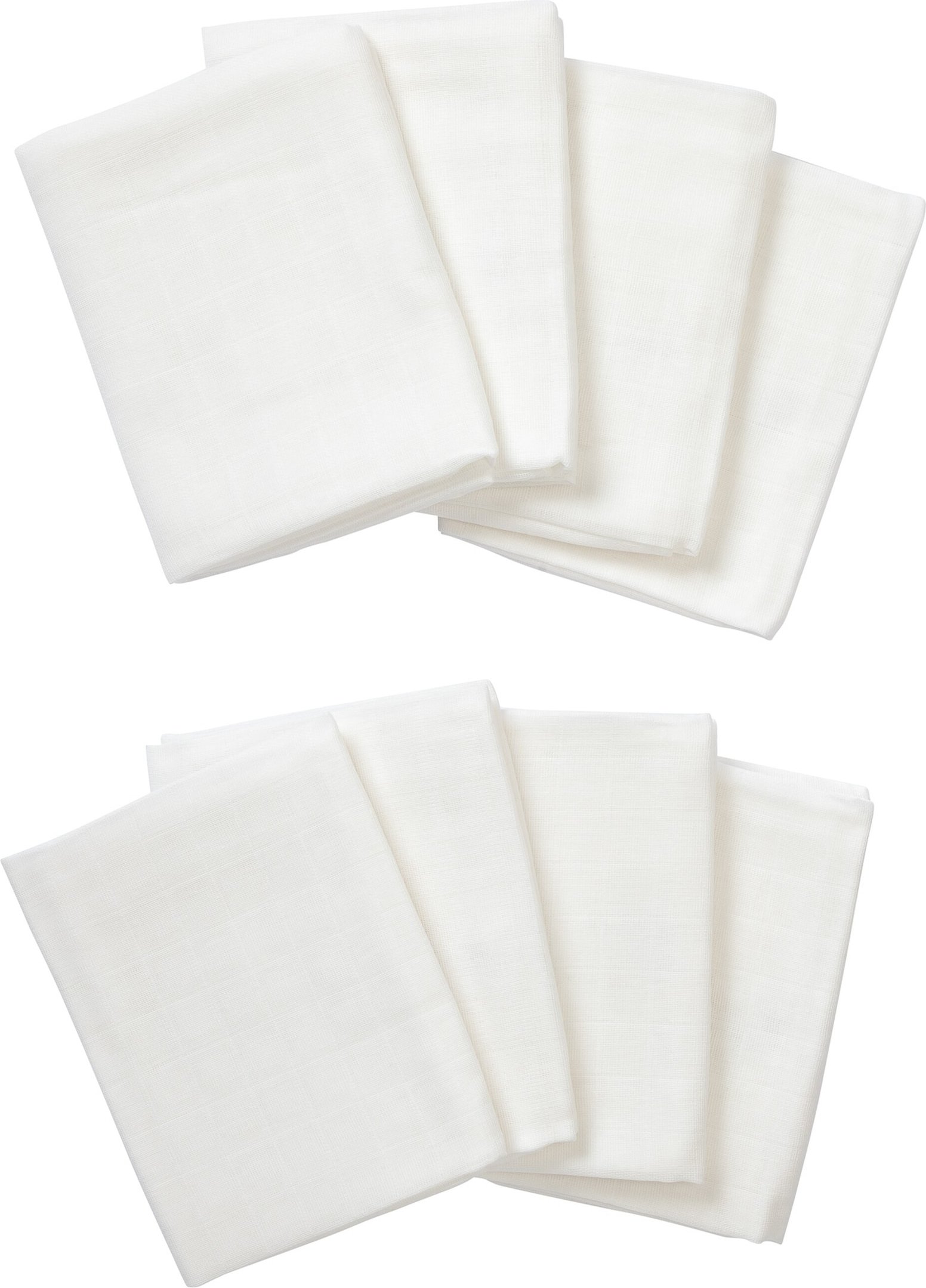 Bornino Lieblinge 8er-Pack Mullwindeln 80x80 cm