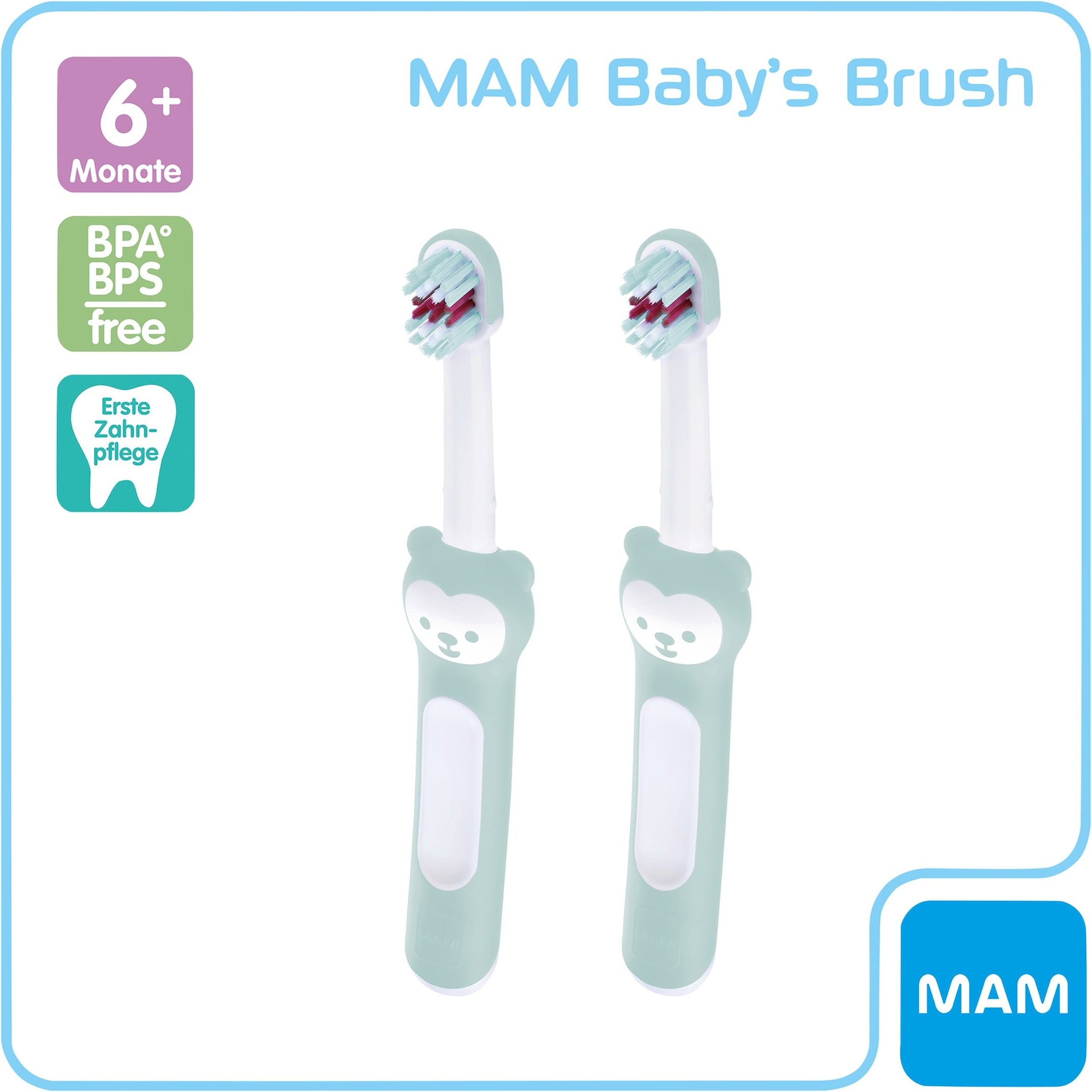 Mam 2er-Pack Baby-Zahnbürste Baby´s Brush