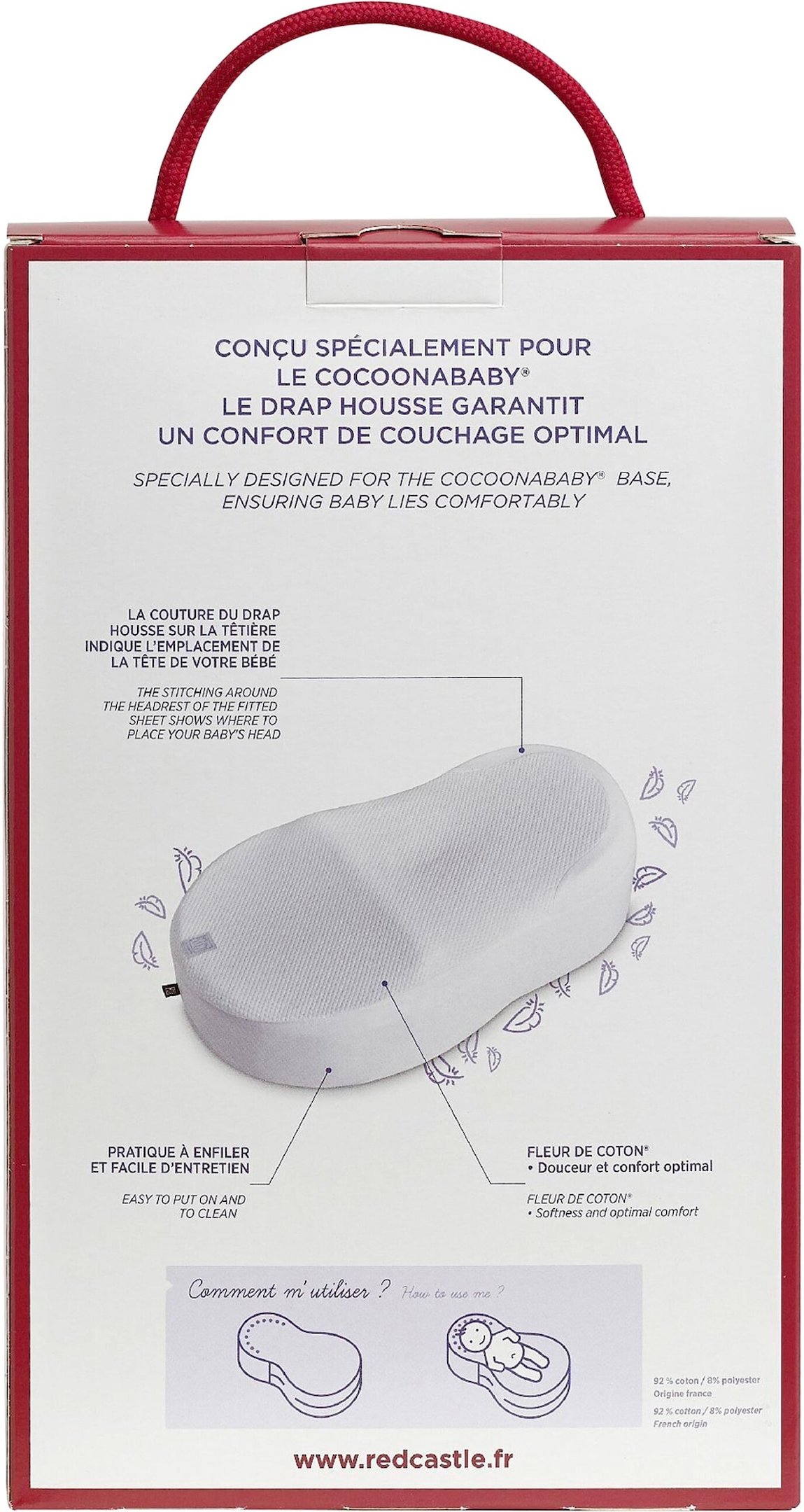 Red Castle Spannbetttuch für Cocoonababy