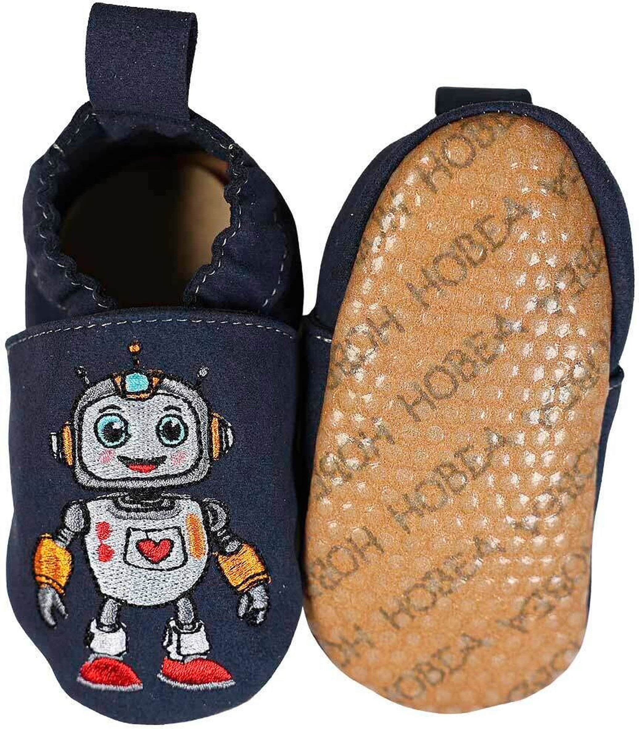 Hobea-Germany Kinderschuhe RecyStep Roboter Herz blau