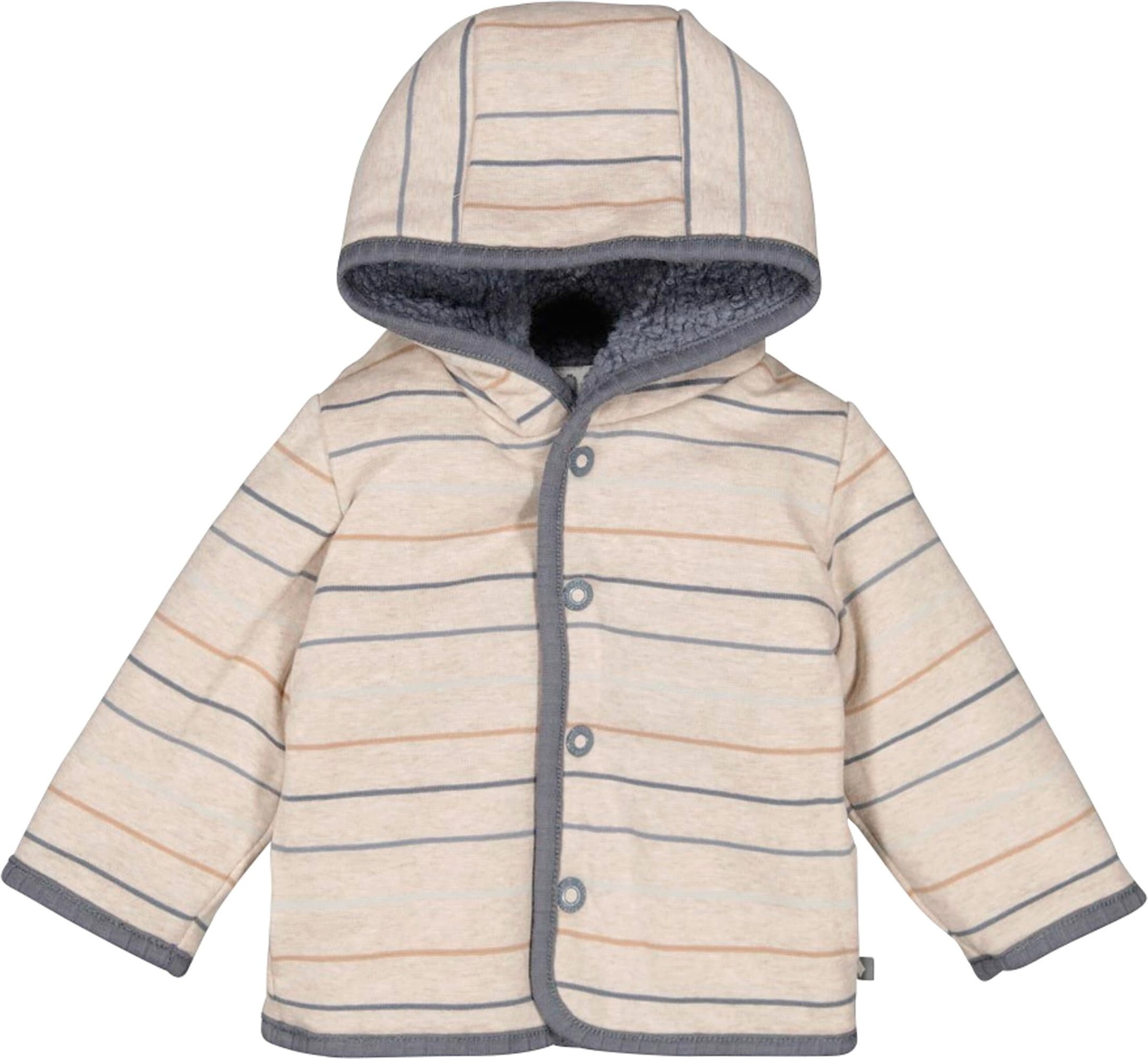 Feetje Plüsch-Wendejacke mit Kapuze Ringel