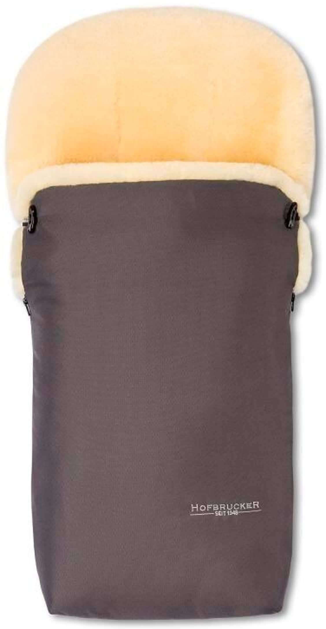 Hofbrucker Kinderwagen Lammfell-Fußsack Putzi grau