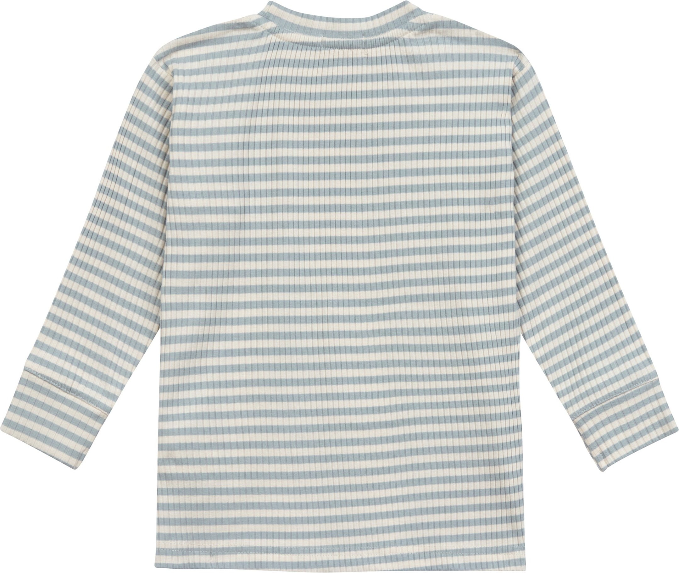 Lässig Shirt langarm Rippqualität Ringel Smiley Little Gang