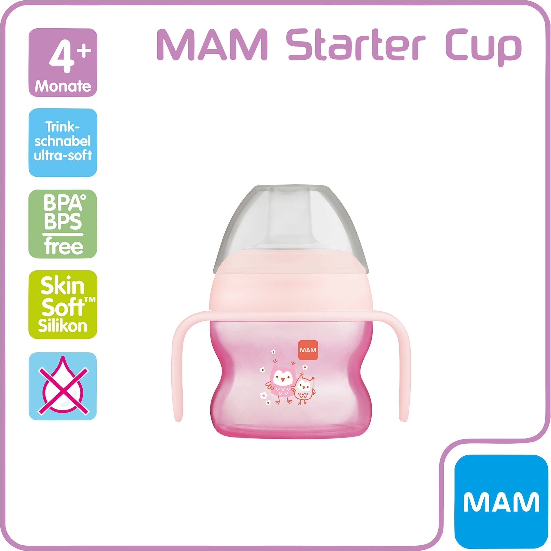 Mam Trinklernflasche mit Griffen Starter Cup, 150ml, ab 4M