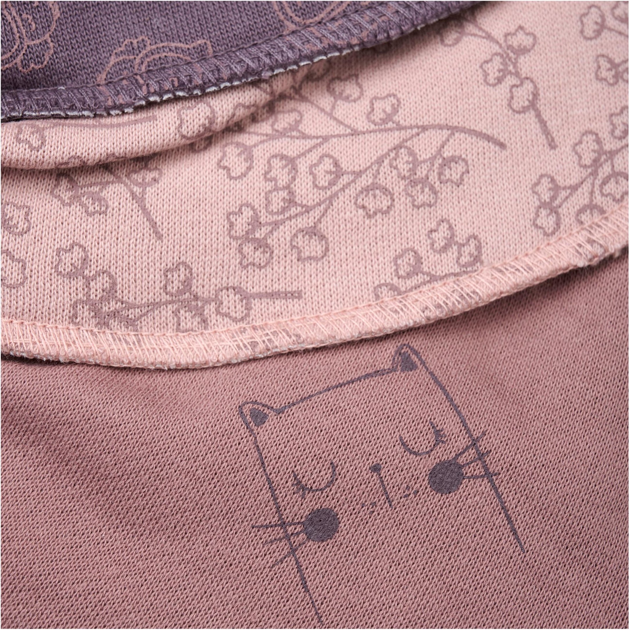 Pippi 3er-Pack Dreieckstücher Blumen Eulen